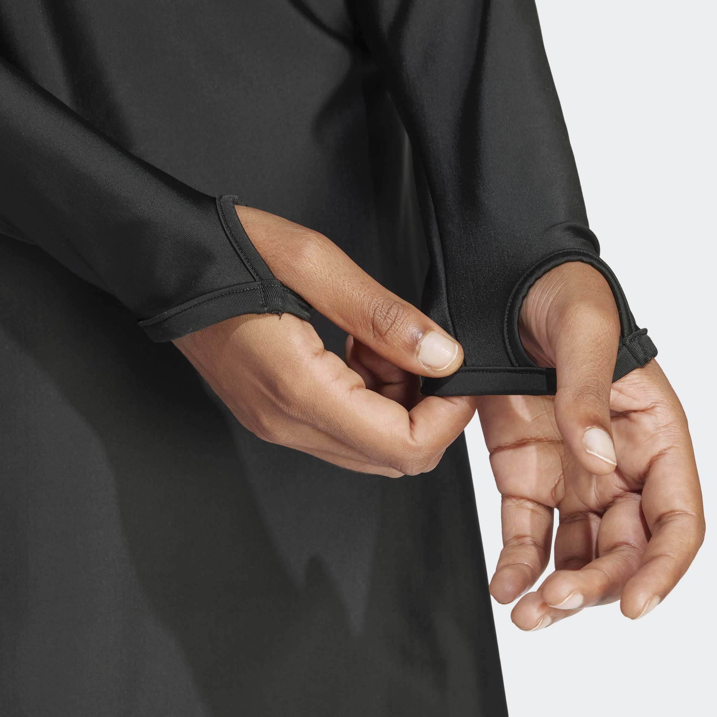 Womens 3 Stripes Long Sleeve  Swim Top