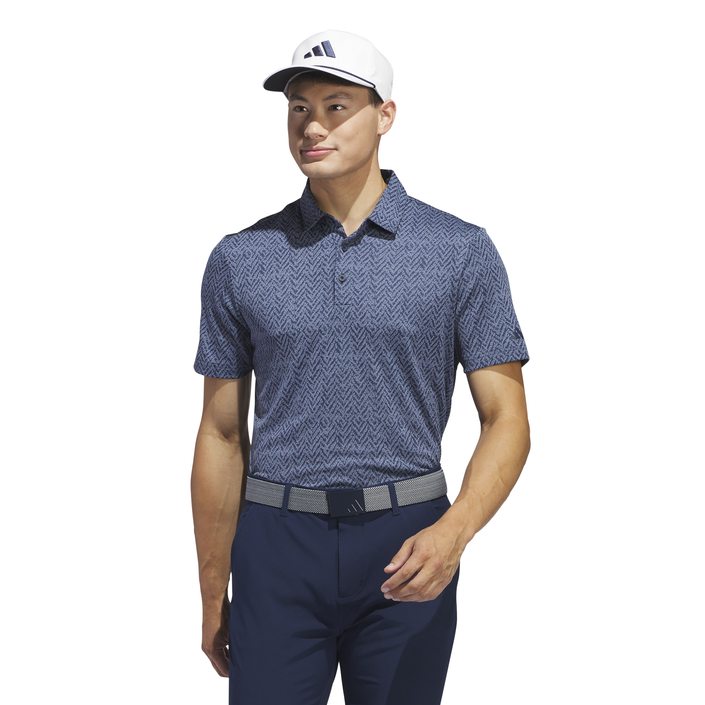 Mens Fairway Jacquard Golf Polo