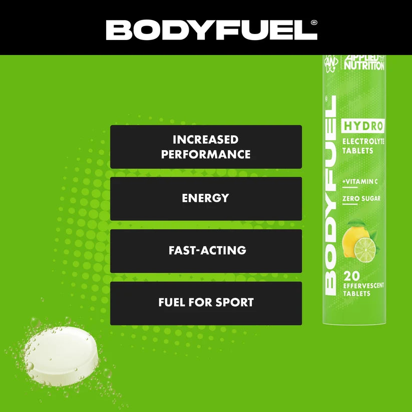 Bodyfuel Hydro Tabs Lemon Lime Flavour 20 Effervescent Tabs