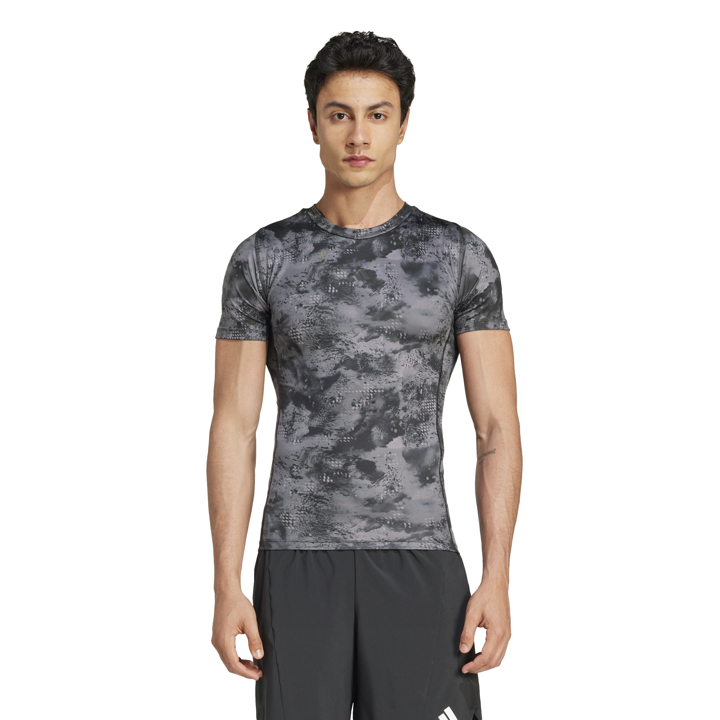 Mens Techfit Printed Short Sleeve T-Shirt