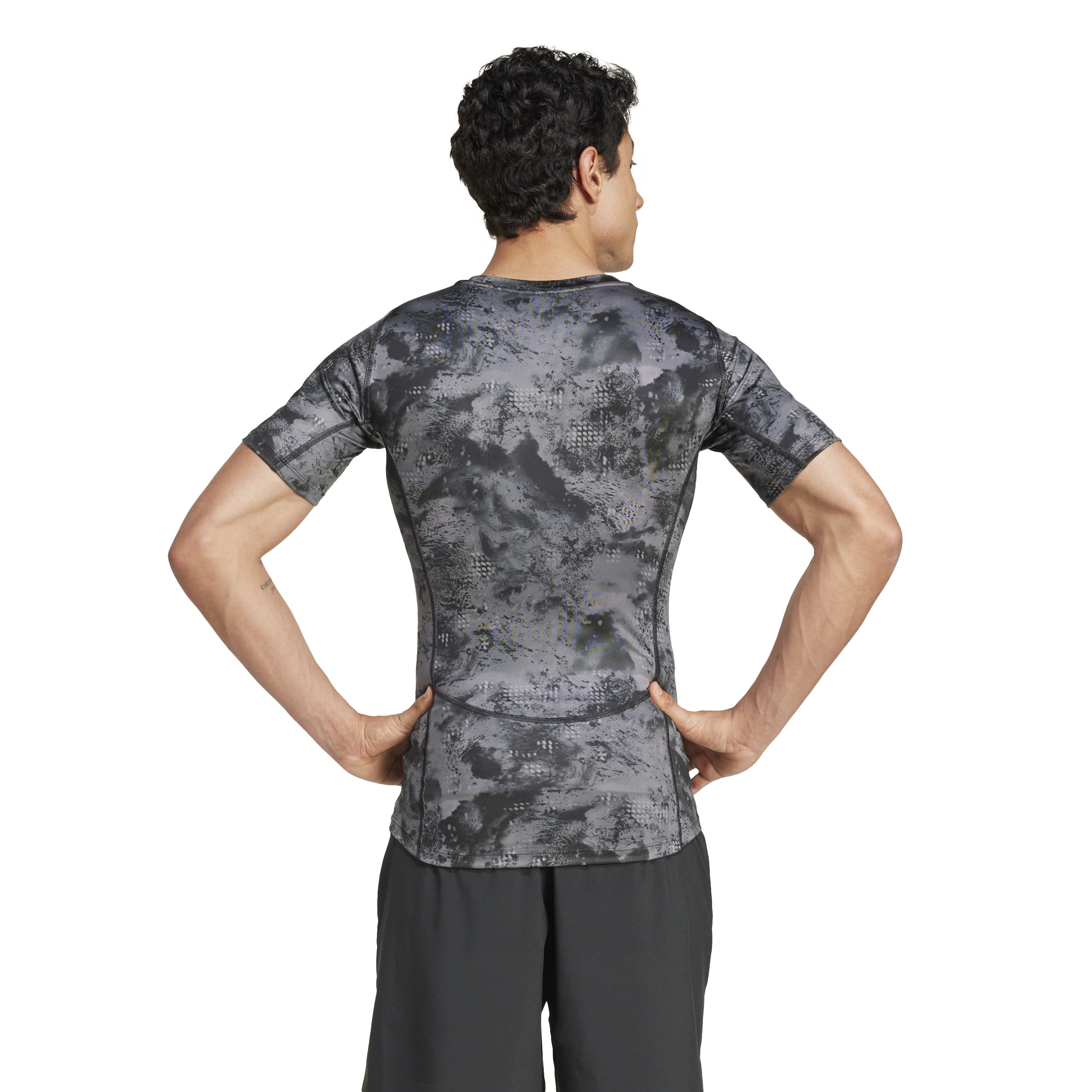 Mens Techfit Printed Short Sleeve T-Shirt