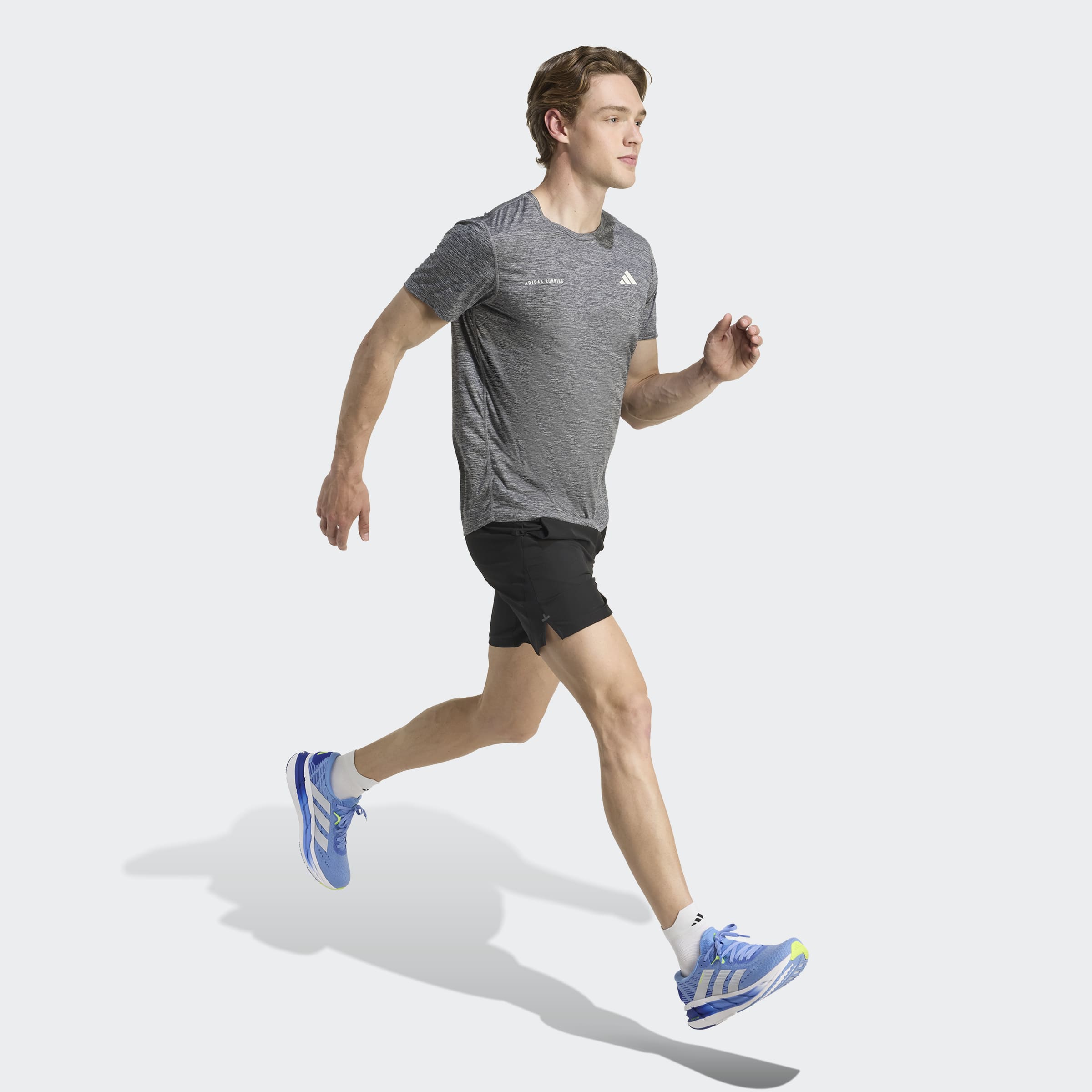 Mens Own the Run Melange Short Sleeve T-Shirt