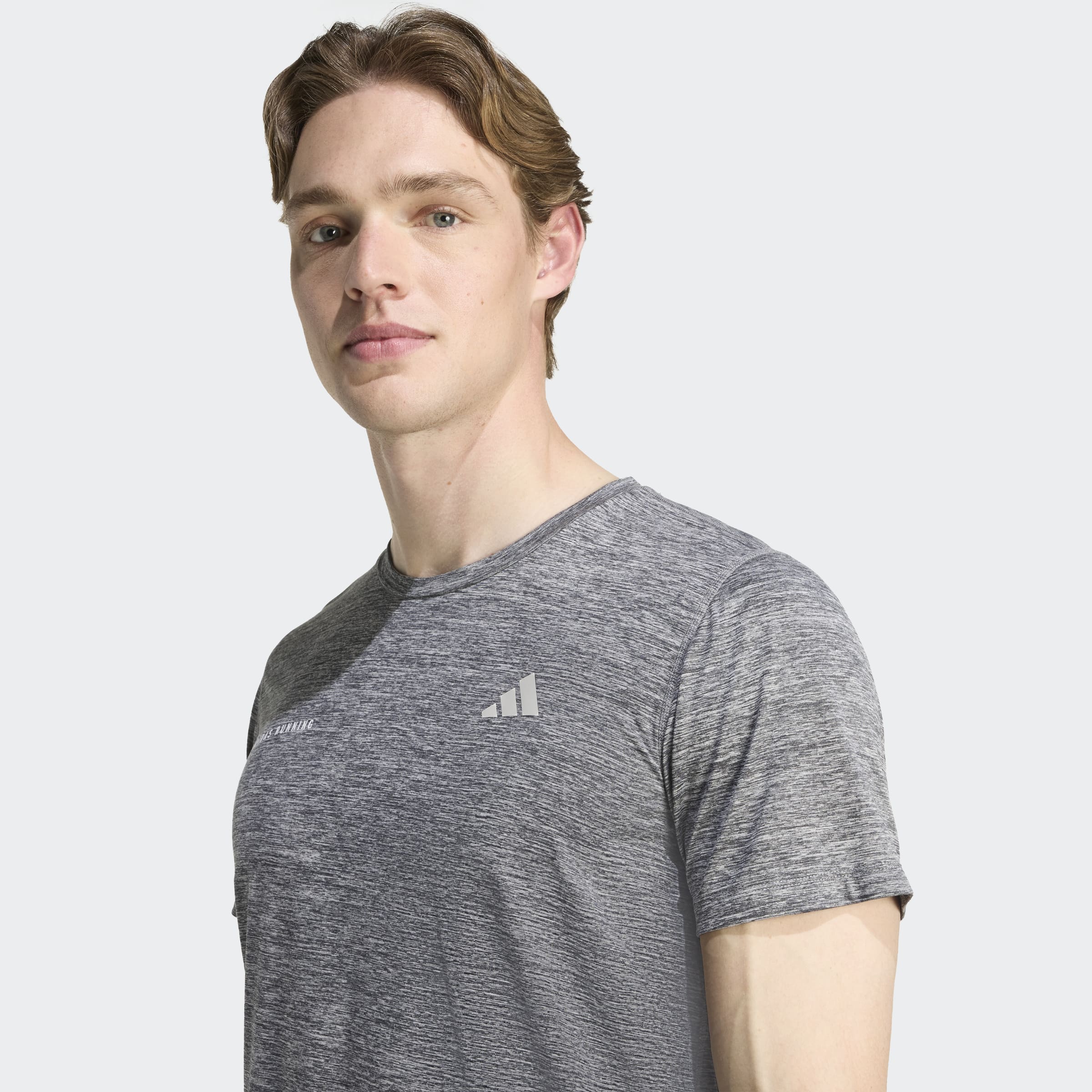 Mens Own the Run Melange Short Sleeve T-Shirt