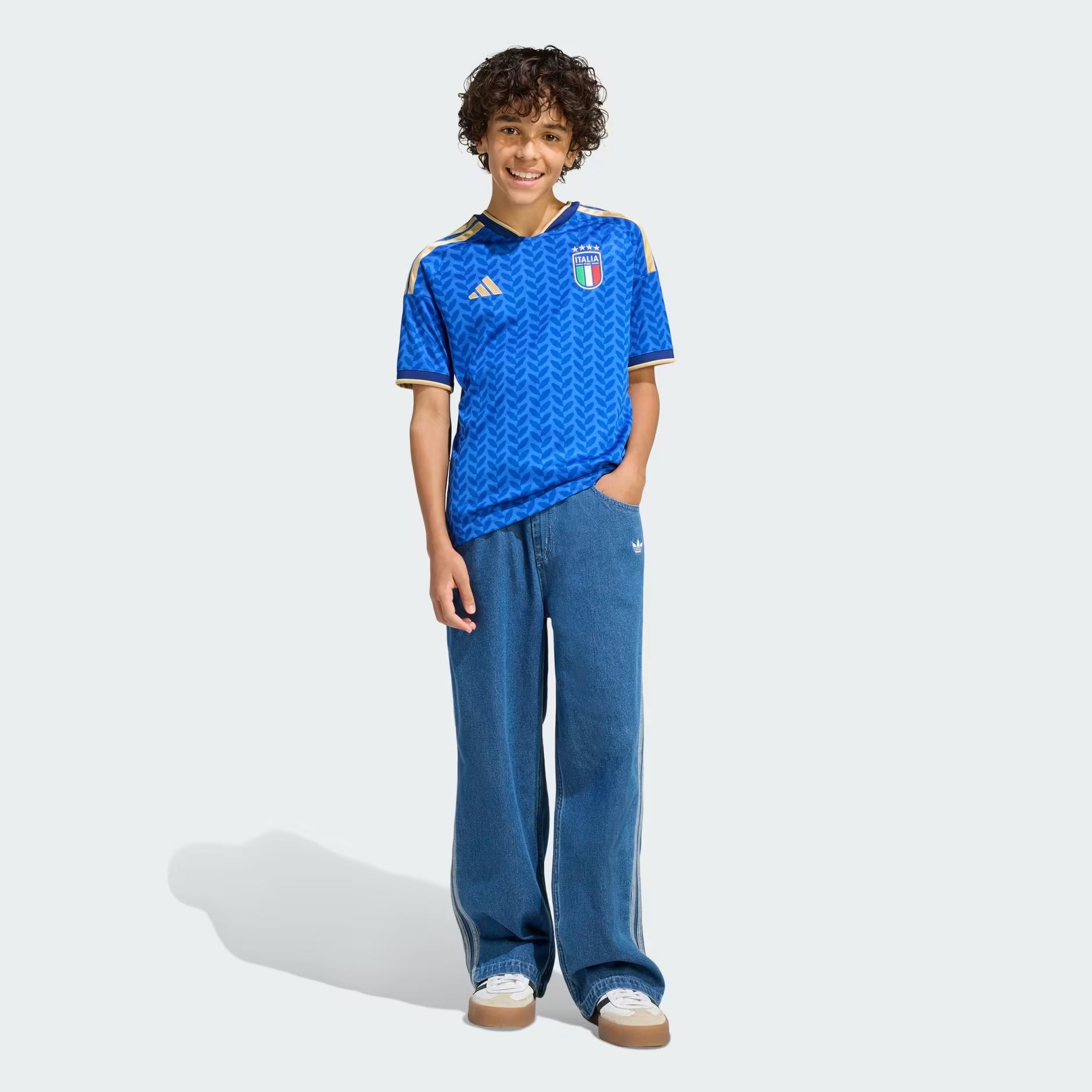 Junior Italy FIGC Home 25/26 Replica Jersey