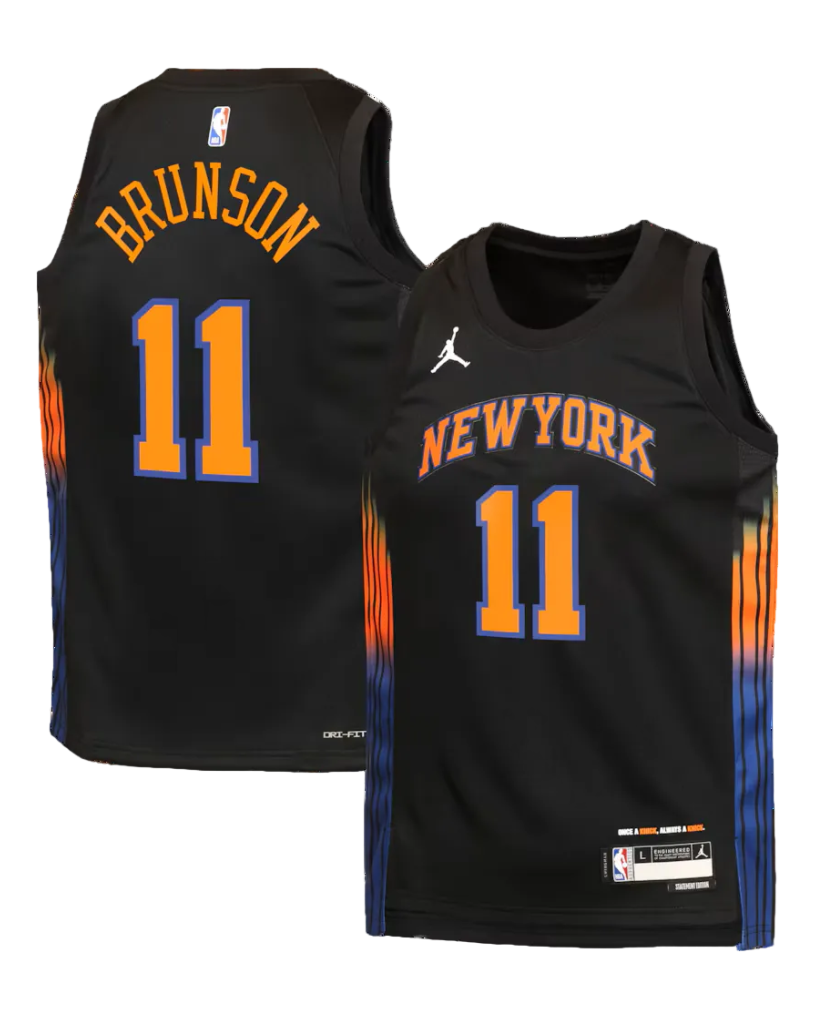 Junior New York Knicks Jalen Brunson Statement Jersey