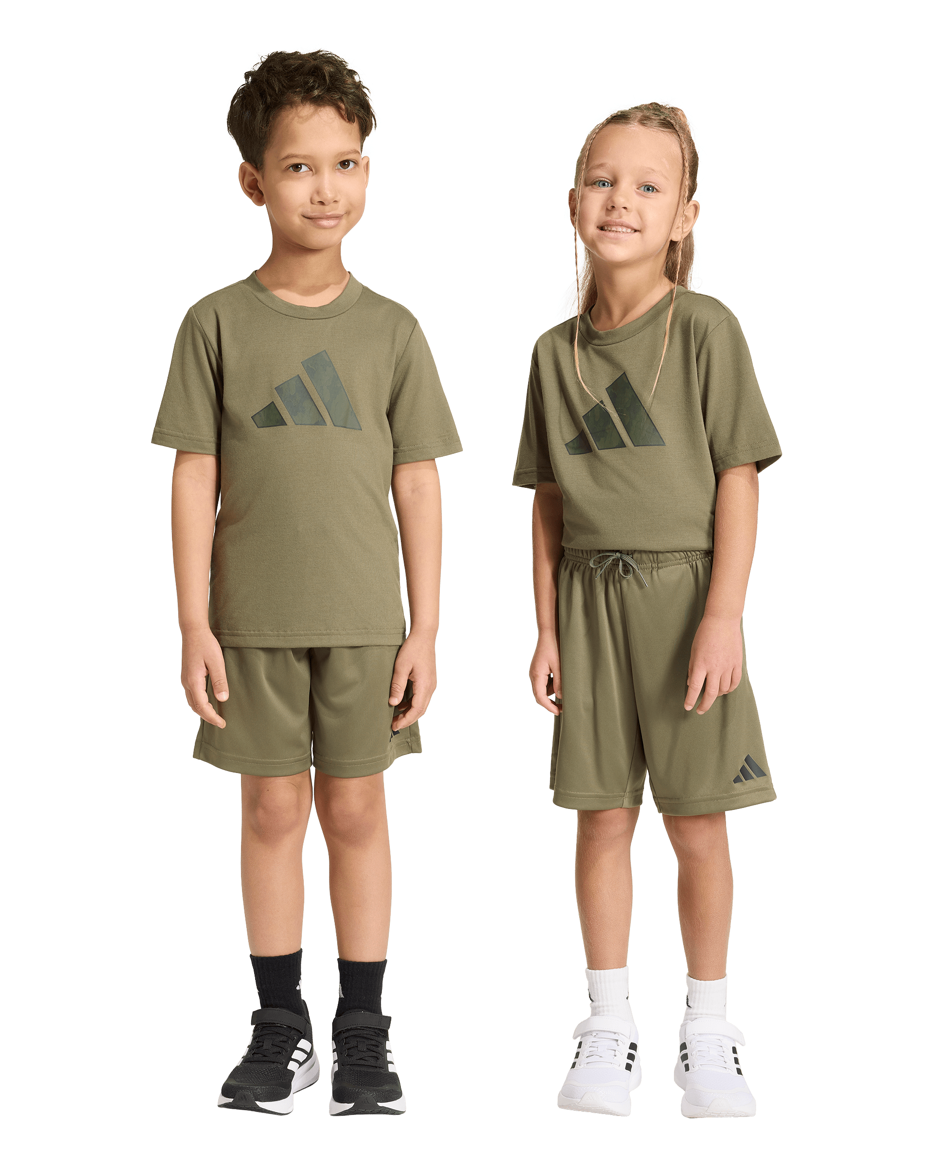 Little Kids Short Sleeves Tees And Short Set