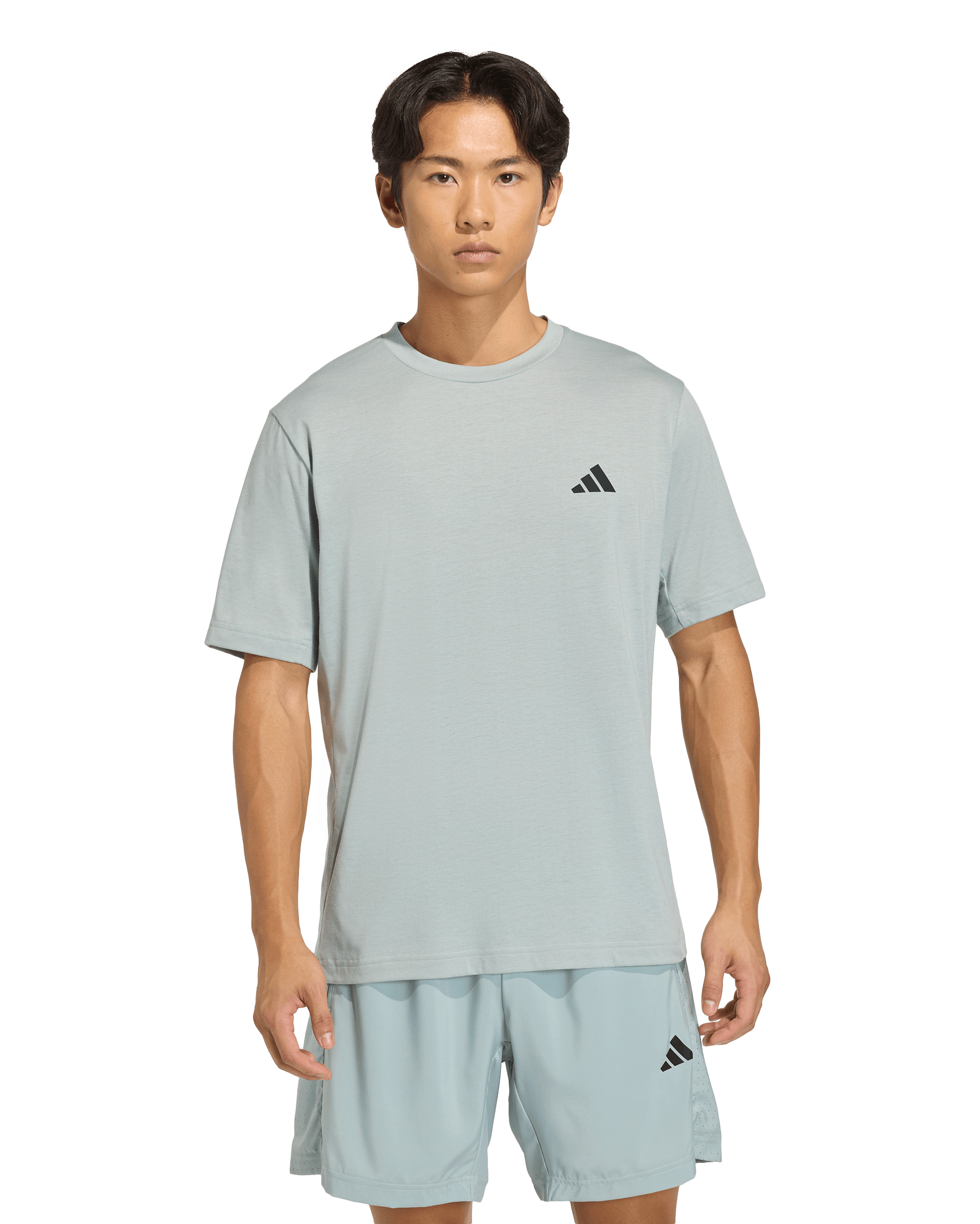 Mens Workout Essential Small Logo Short Sleeve T-Shirt