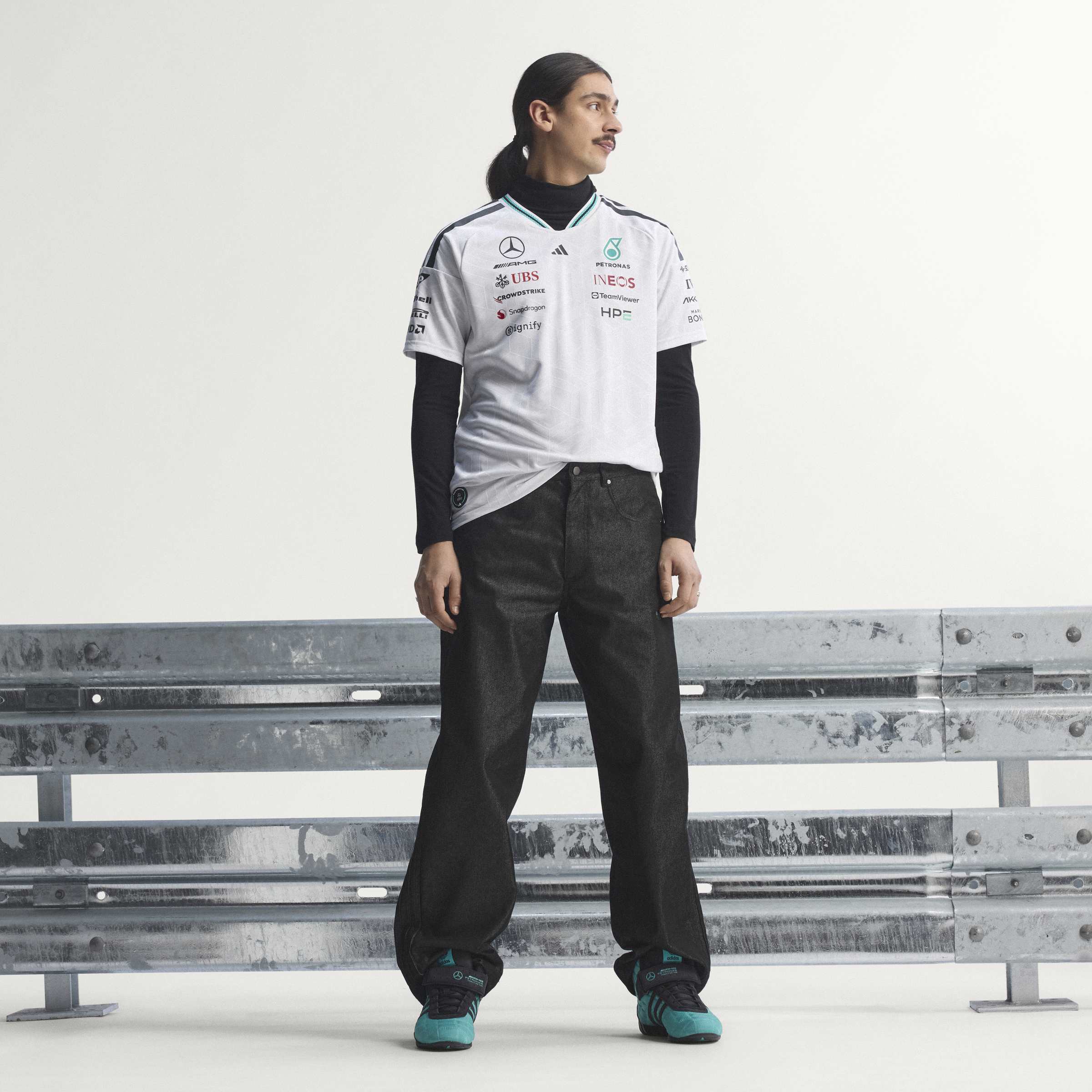 Mens Mercedes AMG F1 Drivers Replica Shirt