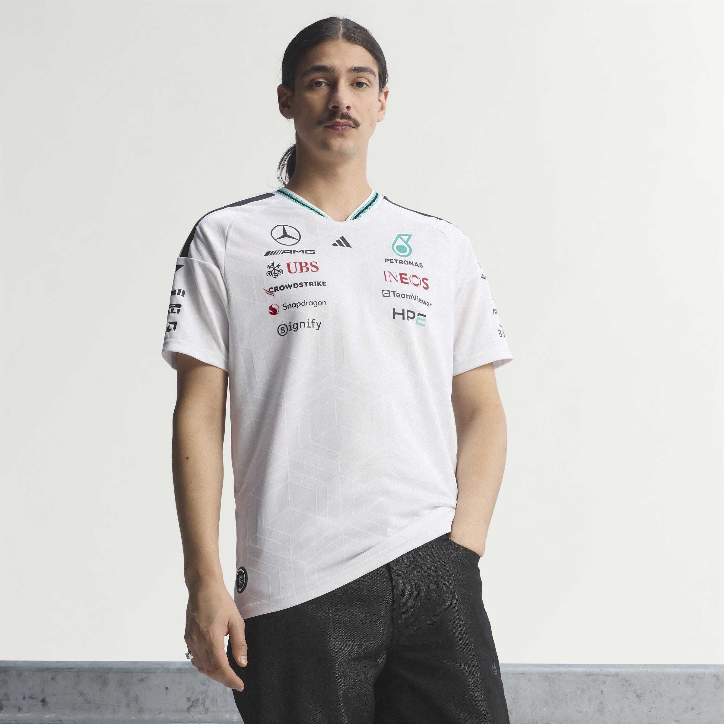 Mens Mercedes AMG F1 Drivers Replica Shirt