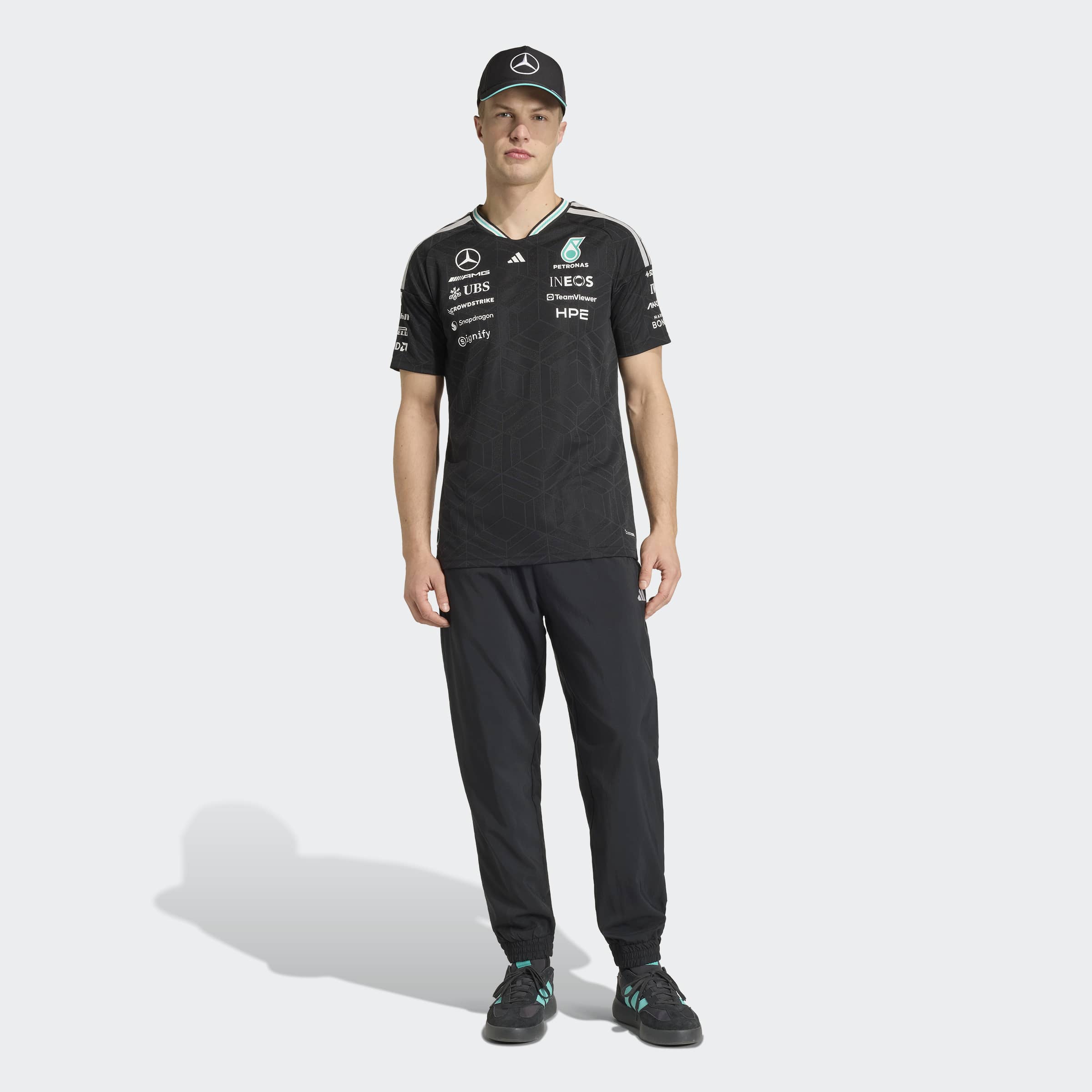 Mens Mercedes AMG F1 Drivers Replica Shirt