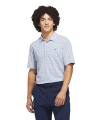 Mens Ultimate Mesh Printed Golf Polo