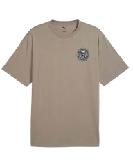 Mens Graphics Relaxed Badge Logo Short Sleeve T-Shirt