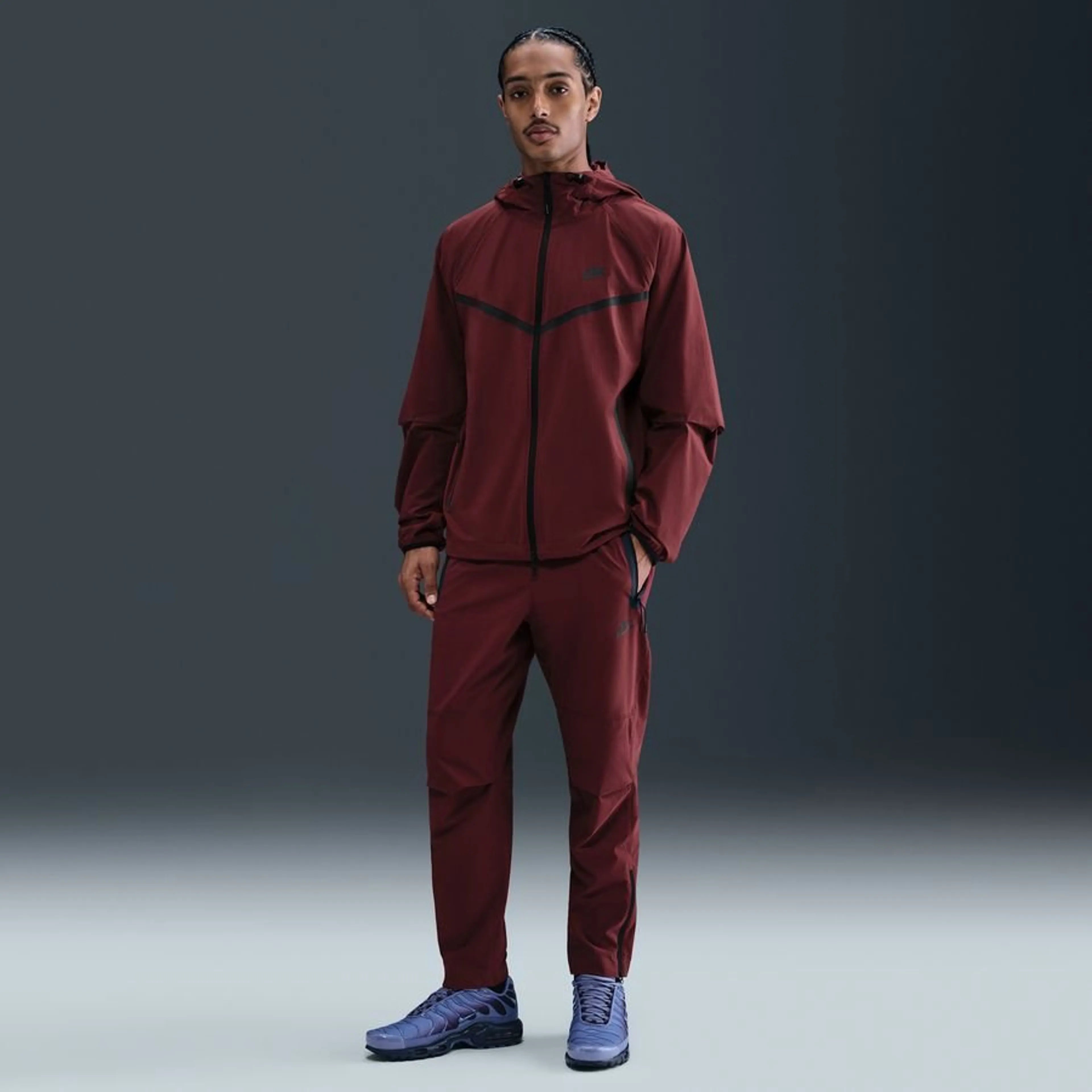 Mens Tech Woven Windrunner Full Zip Jacket