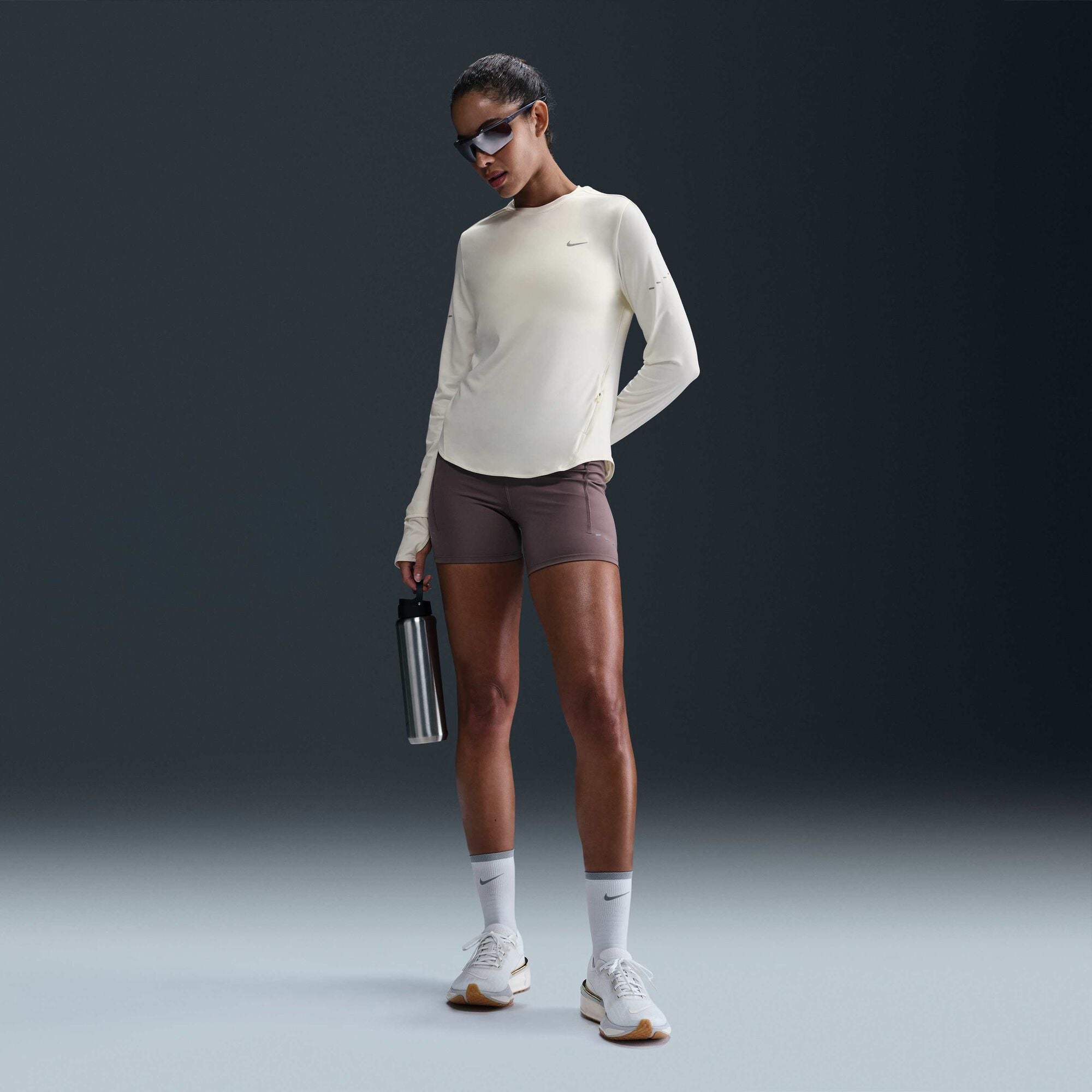 Womens Running Swift DriFit UV Long Sleeve Tshirt