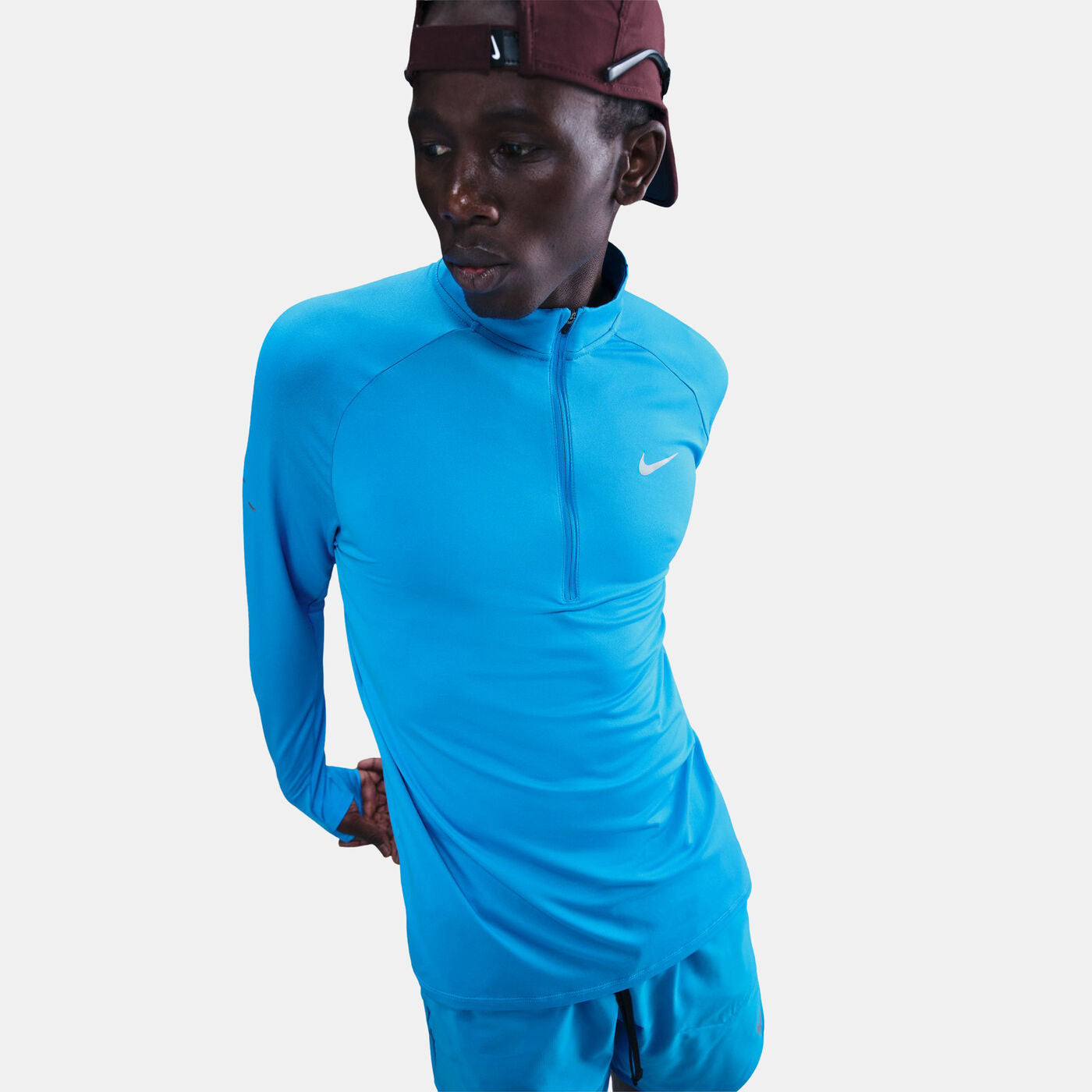 Mens Dri-Fit Stride Half Zip Midlayer