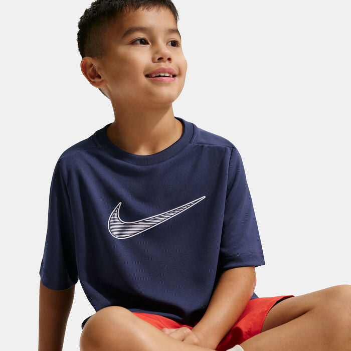 Junior Boys Training Dri Fit Big Logo Short Sleeve Tshirt