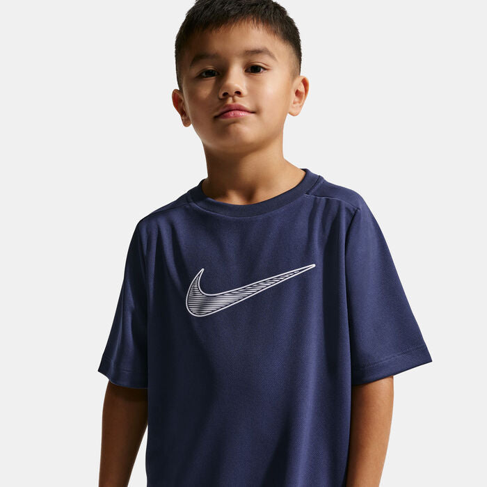 Junior Boys Training Dri Fit Big Logo Short Sleeve Tshirt