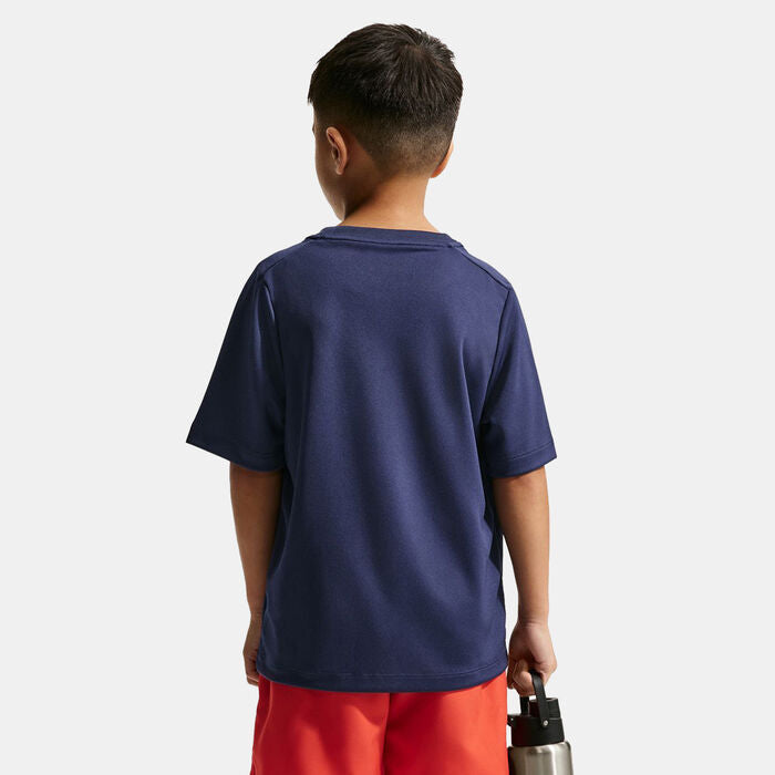 Junior Boys Training Dri Fit Big Logo Short Sleeve Tshirt