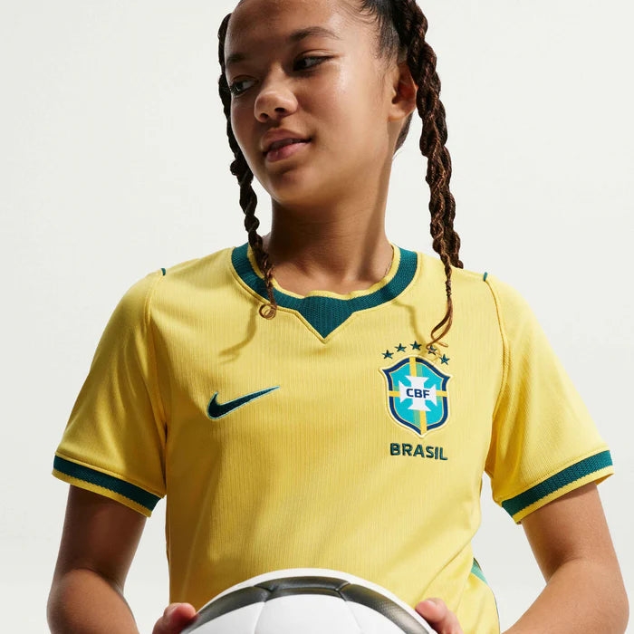 Junior Brazil CBF Home 25/26 Replica Jersey