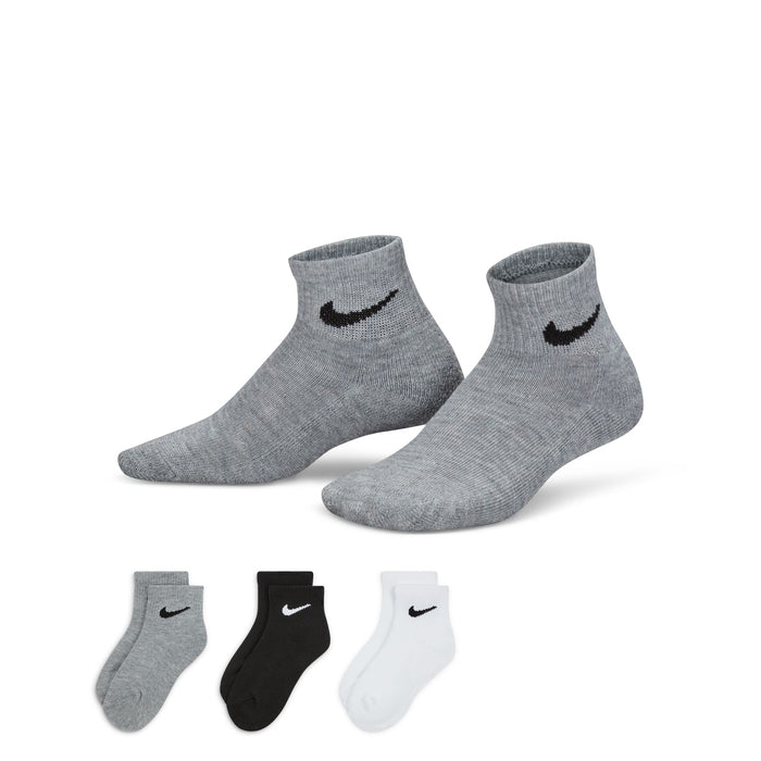 3 Pack Kids Basic Quarter Socks