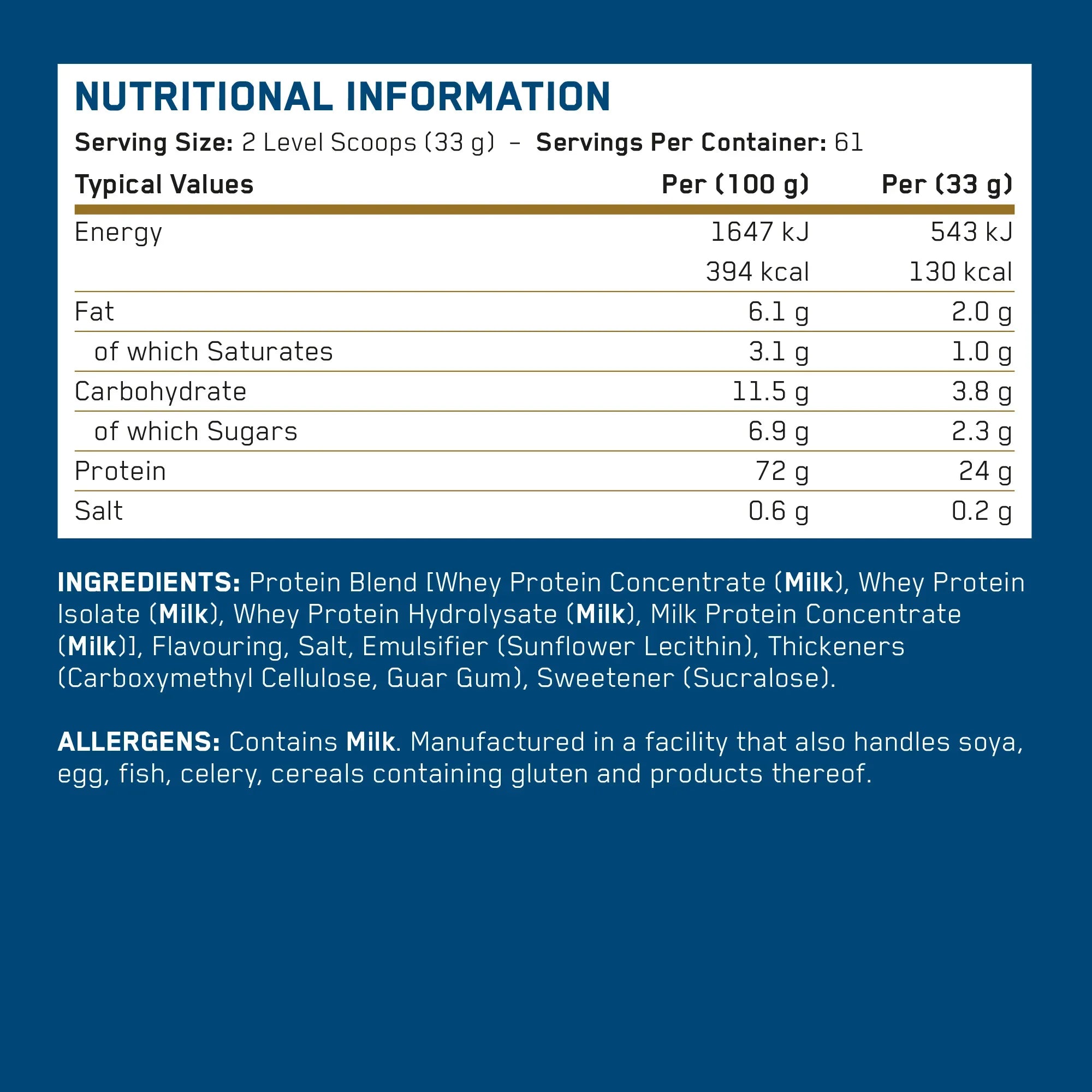Critical Whey Protein Powder Chiquita Banana Strawberry 825 Grams