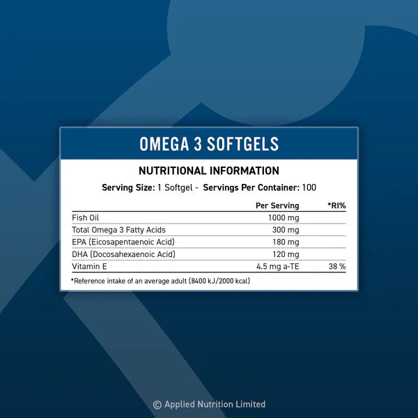 Omega 3 1000 Milligrams 100 Soft Gels