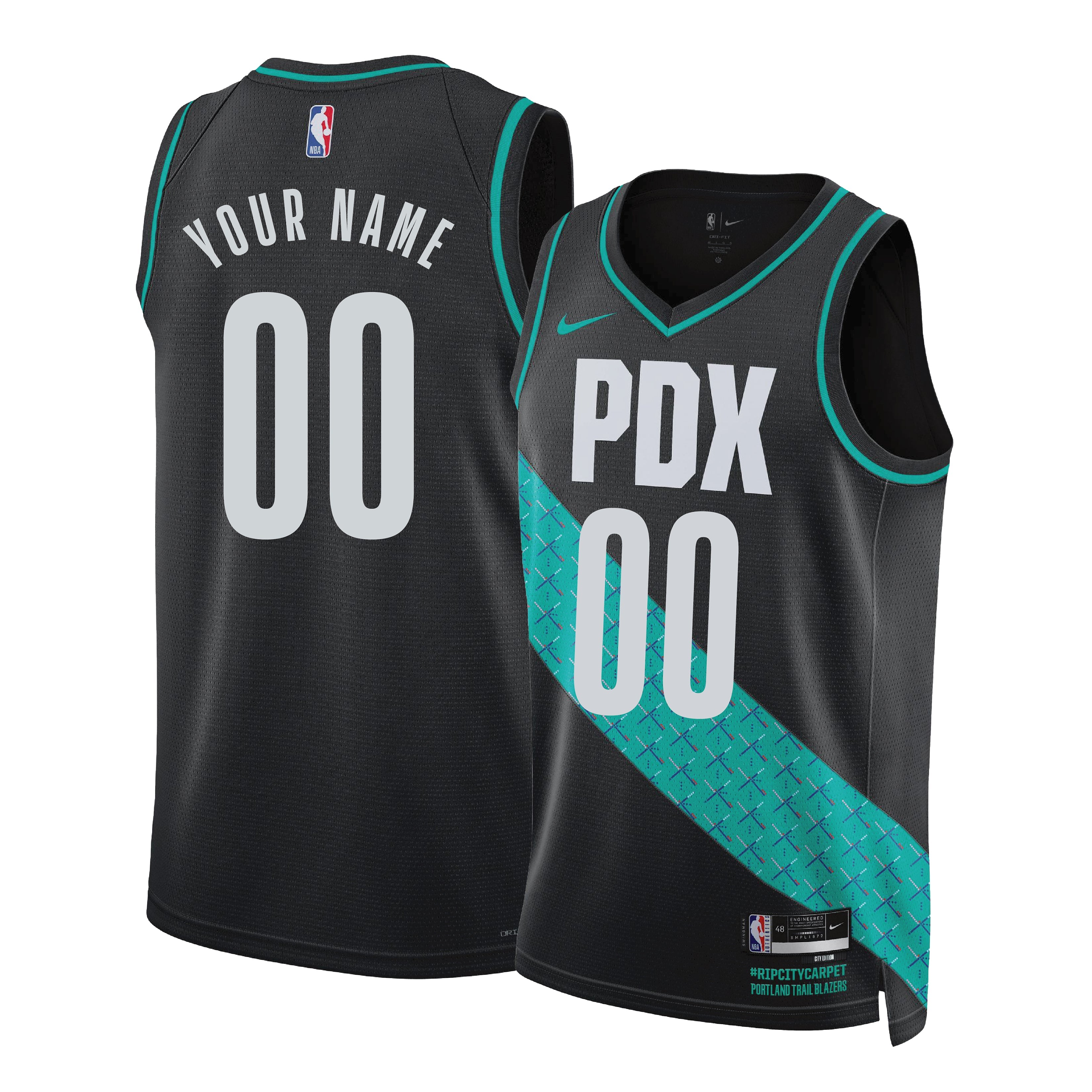 Portland Trail Blazers Swingman City Edition Custom Jersey 22