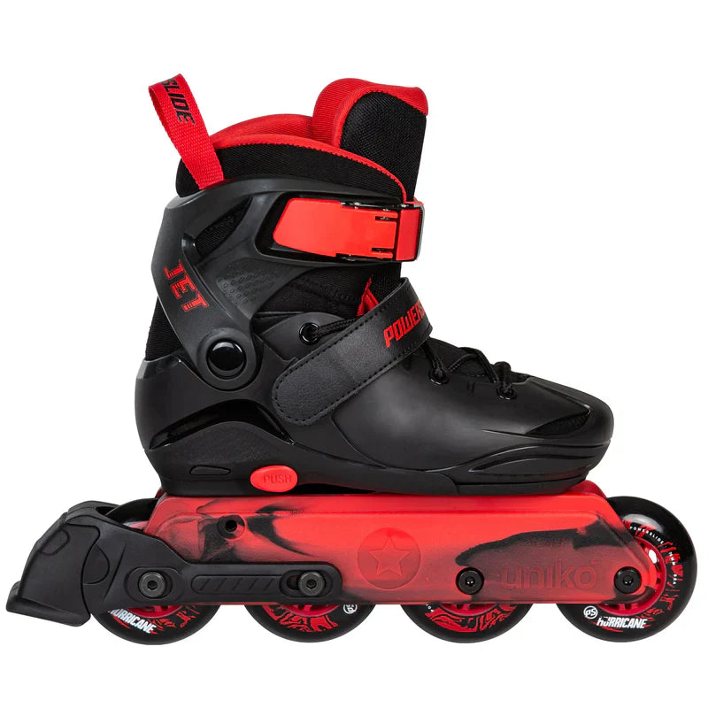 Youth Jet Black Adj. Inline Skates