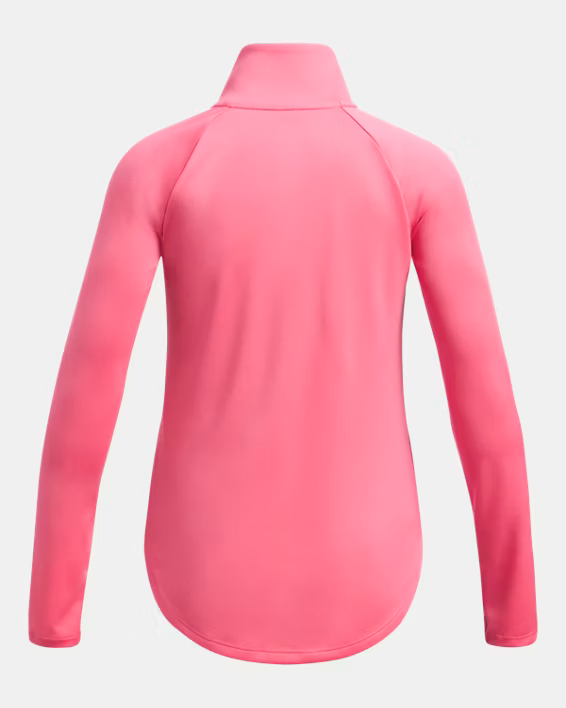 Girls Performance Tech Graphic Half Zip Long Sleeve T-Shirt