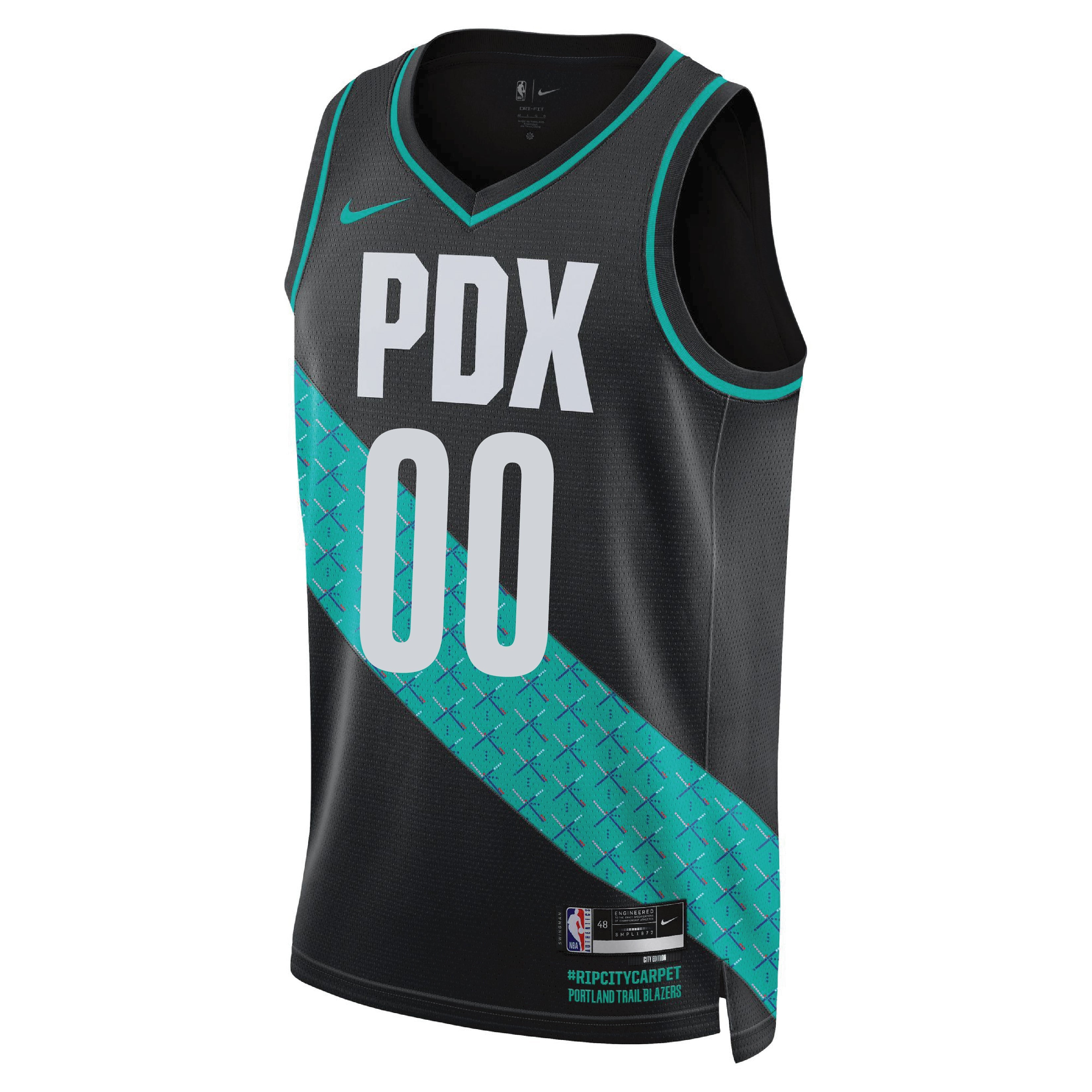 Portland Trail Blazers Swingman City Edition Custom Jersey 22