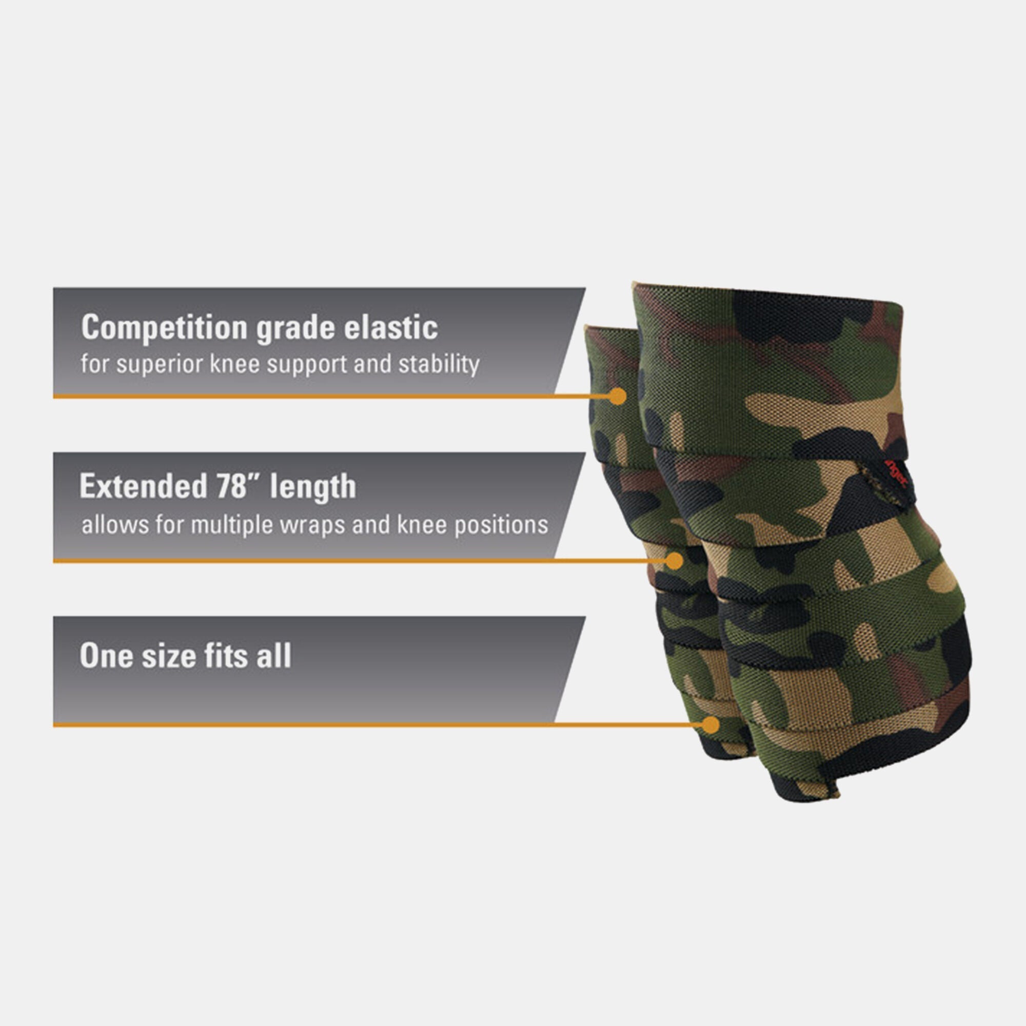 Red Line Knee Wraps Camo 78 Inch