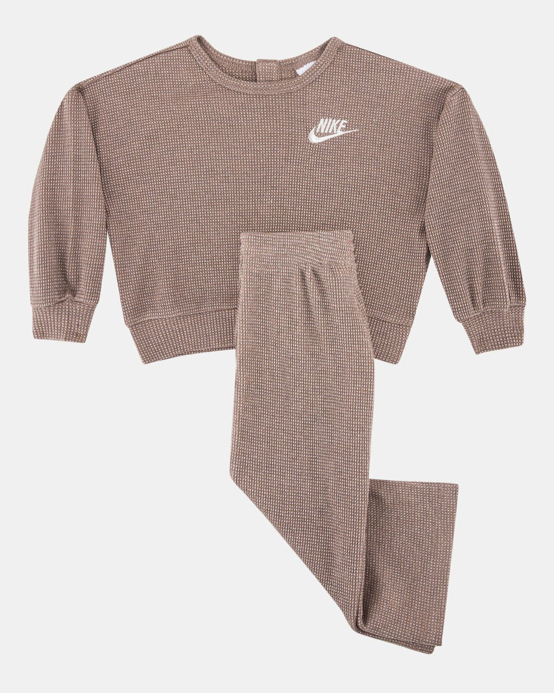 Infant Girls Lurex Waffle Sweatshirt and Jogger Set