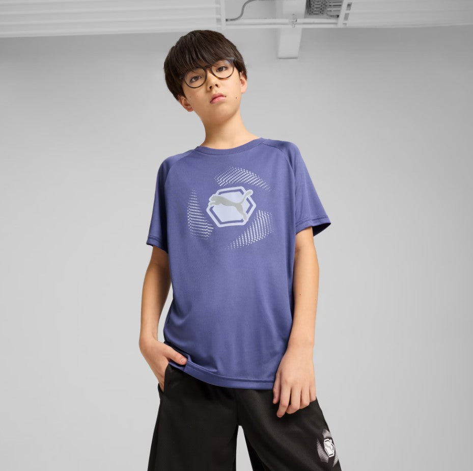 Boys Graphic Poly Poly Short Sleeves T-Shirts