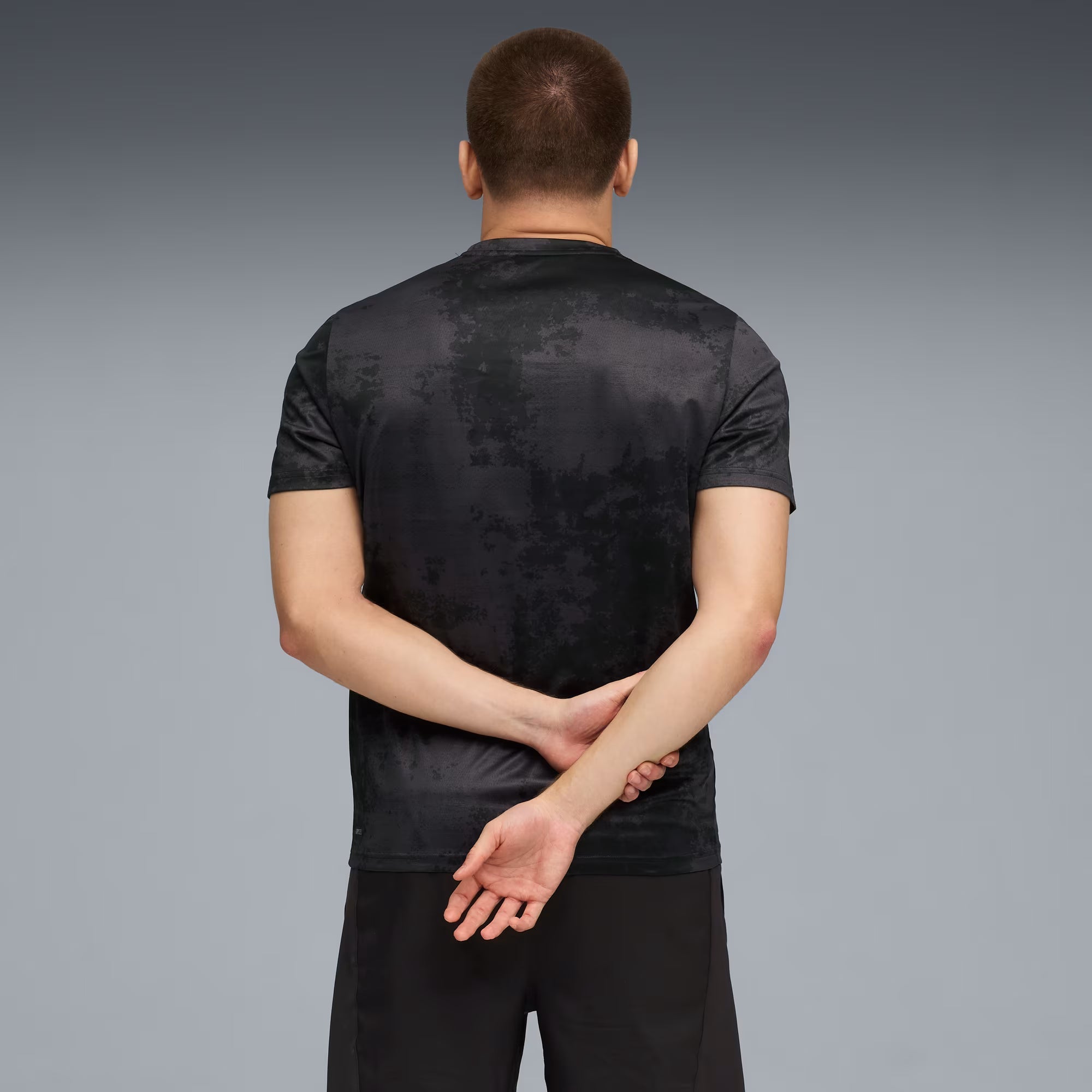 Mens Essential Poly Textured Short Sleeve T-Shirt