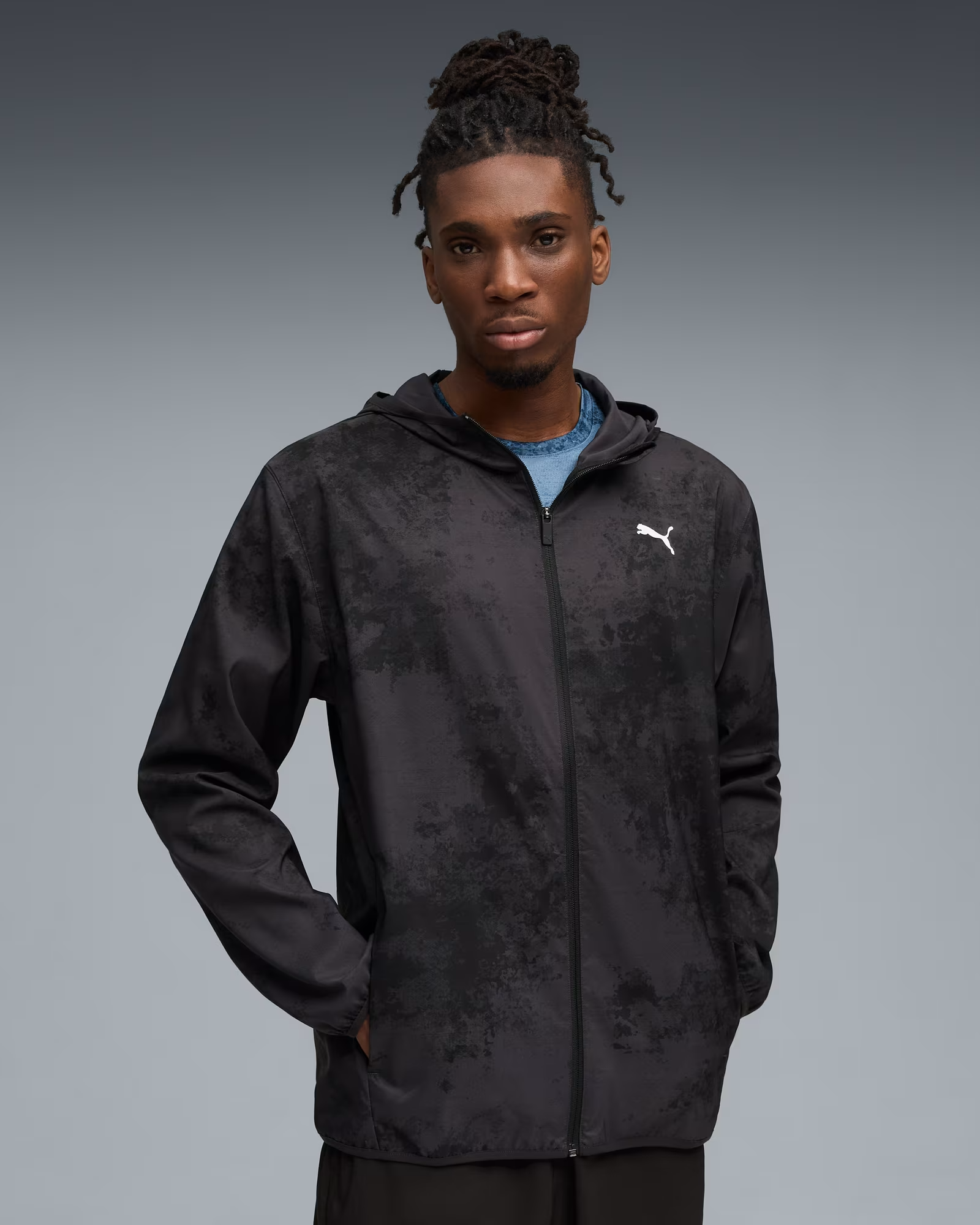 Mens Essential Woven AOP Jacket