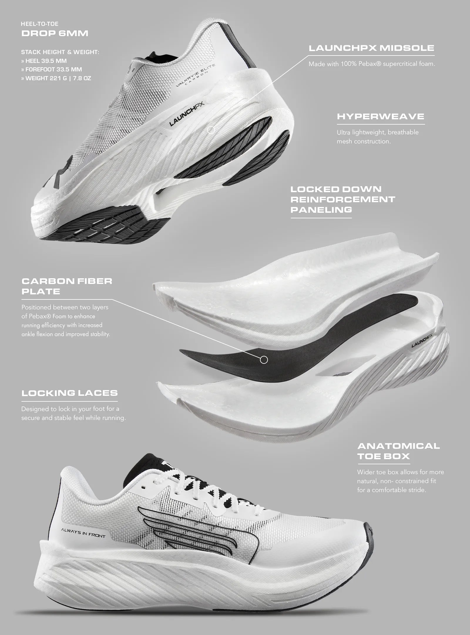 Mens Valkyrie Elite Carbon Running Shoe