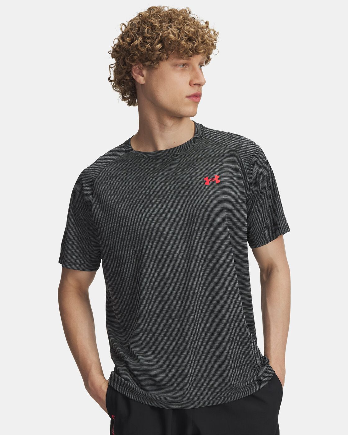 Mens Tech Textured Short Sleeve T-Shirt