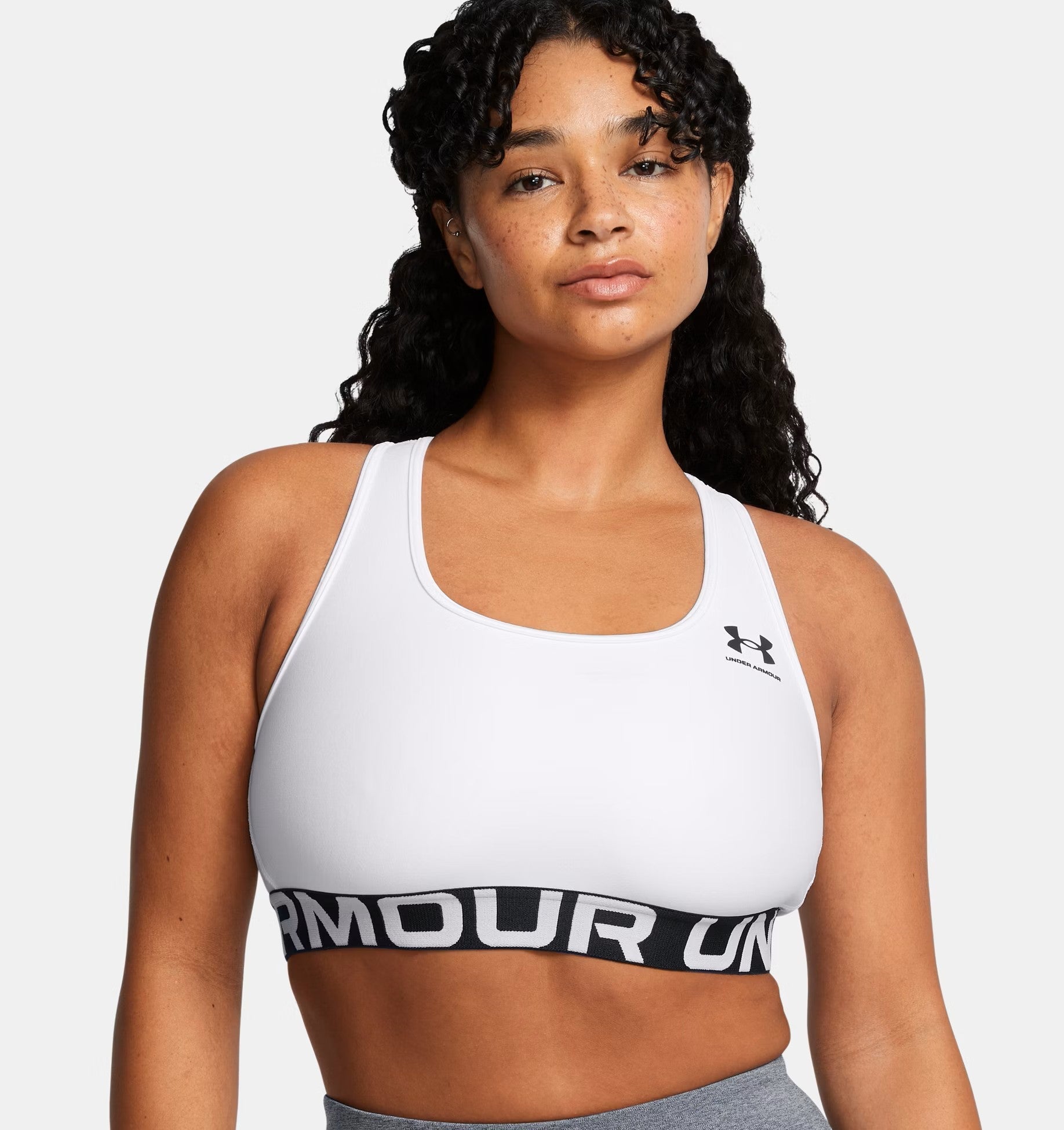Womens Heat Gear Medium Impact Sports Bra
