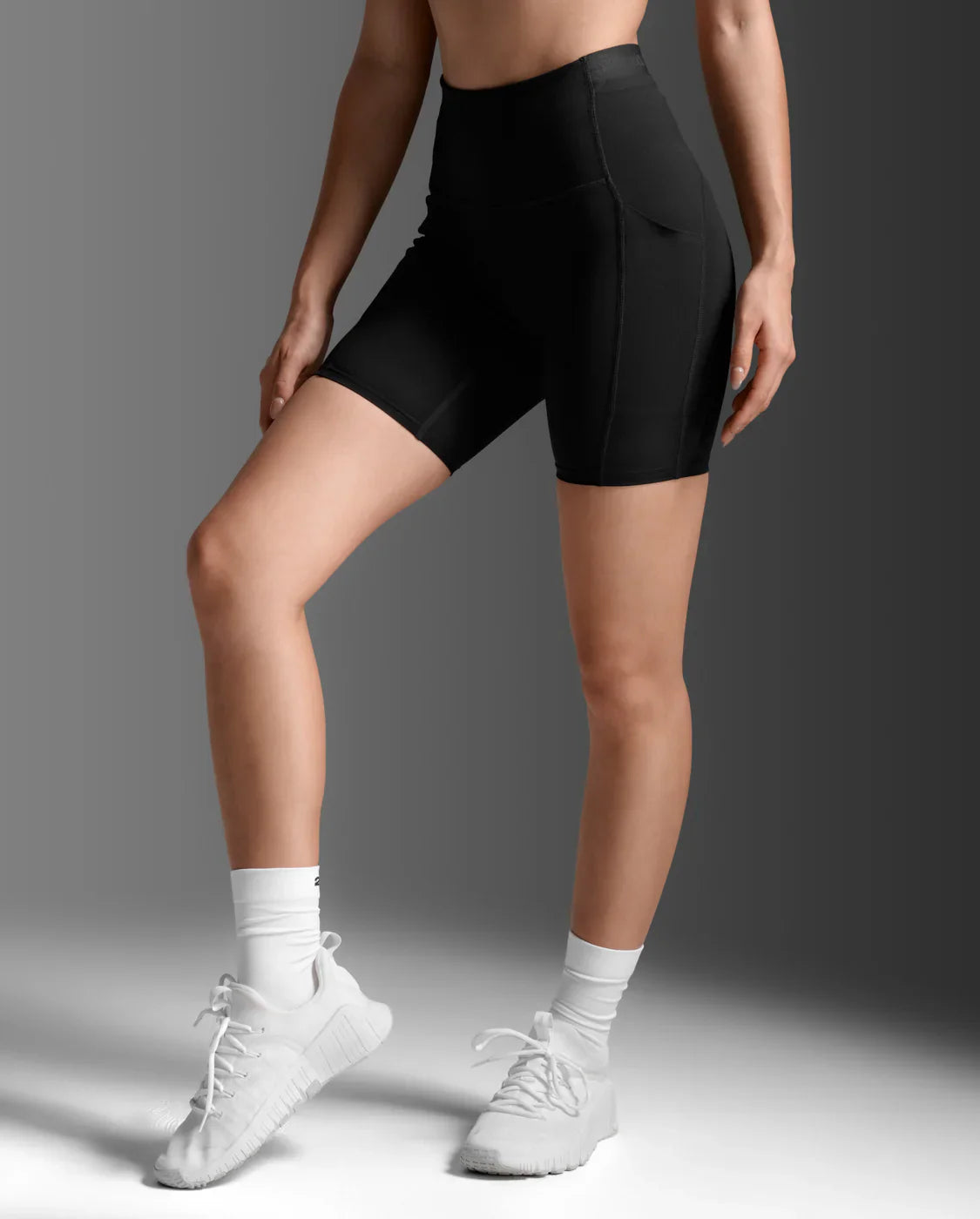 Womens HI-Rise Stash Compression 6 inch Bike Shorts