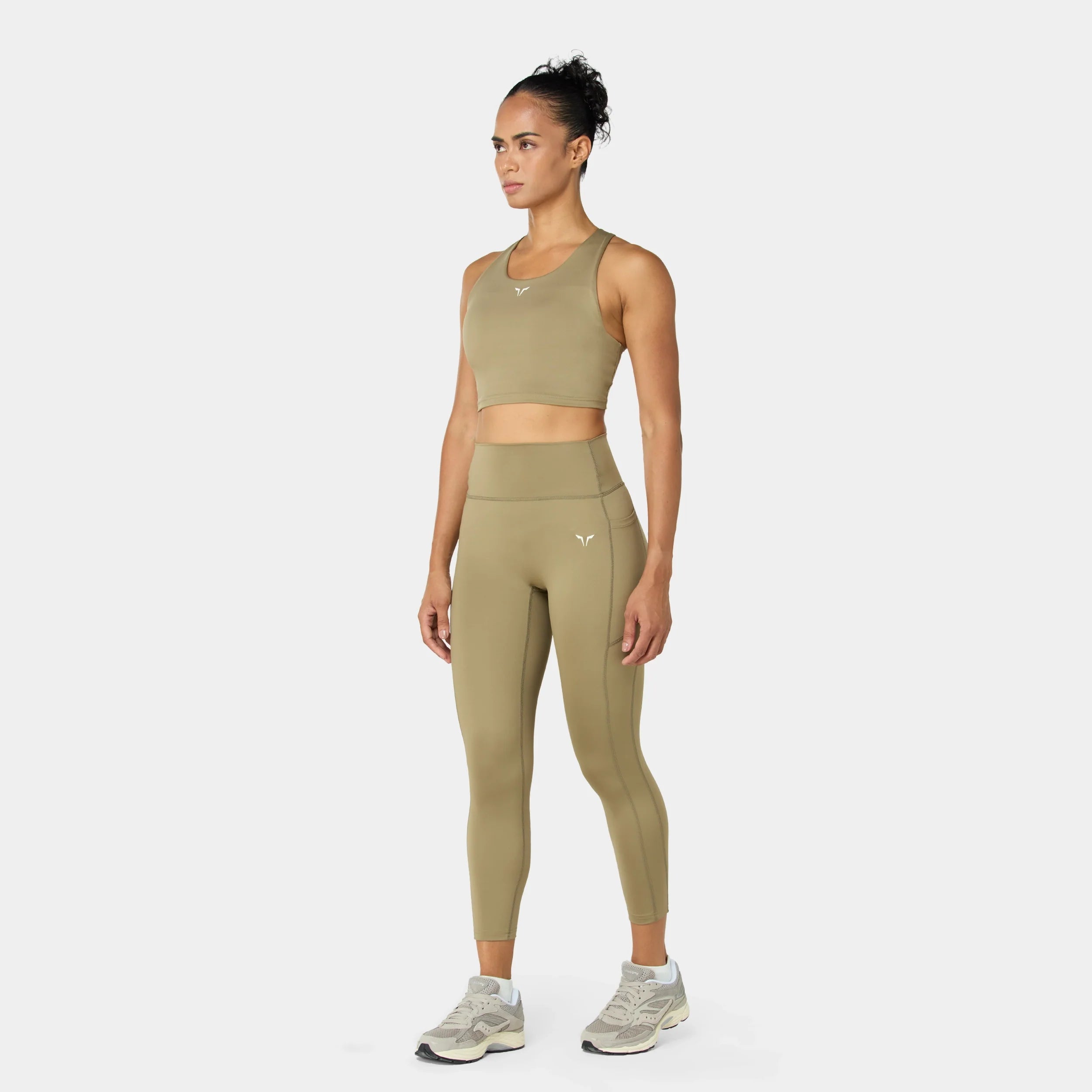 Womens Essential Racerback Brami Medium Impact Sports Bra