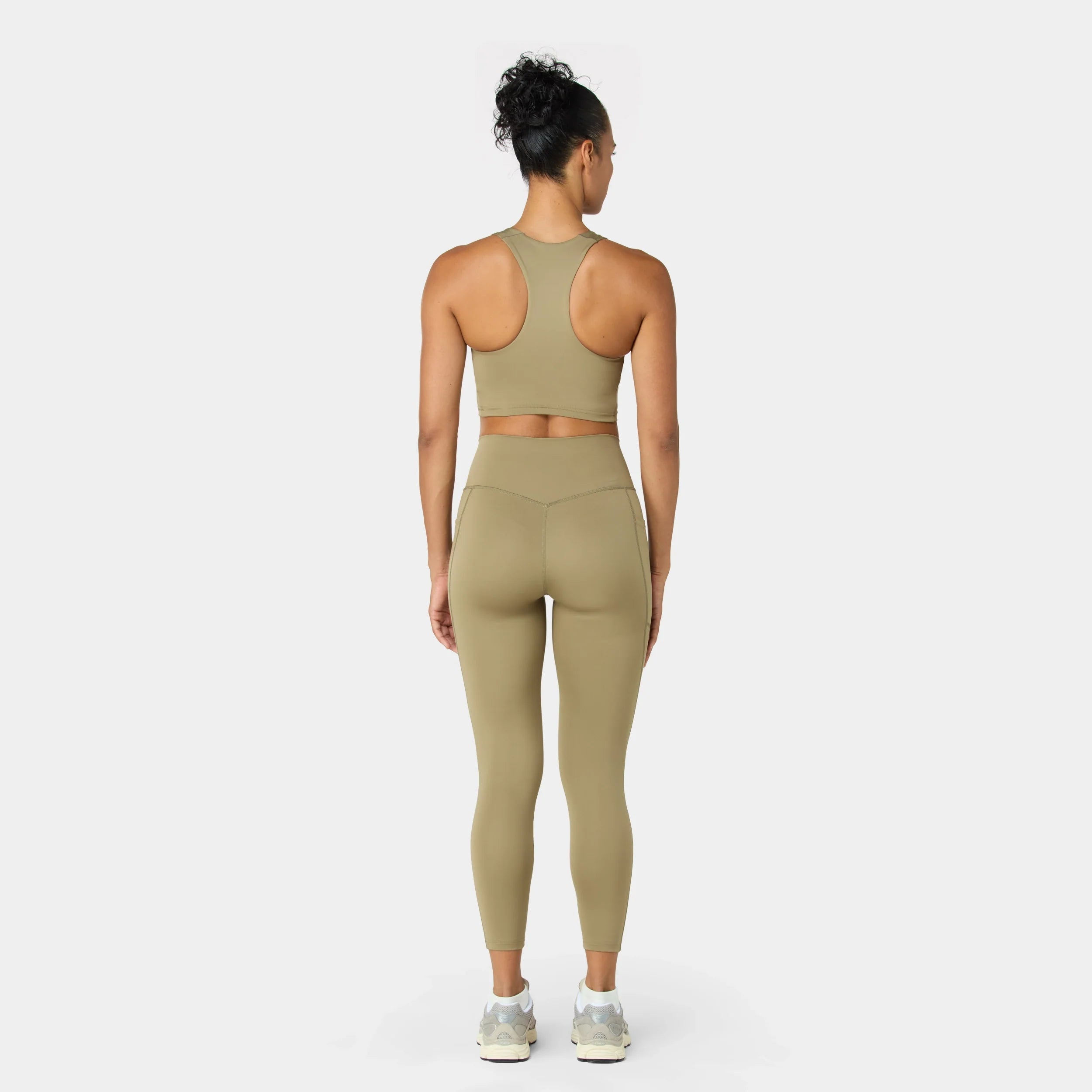 Womens Essential Racerback Brami Medium Impact Sports Bra
