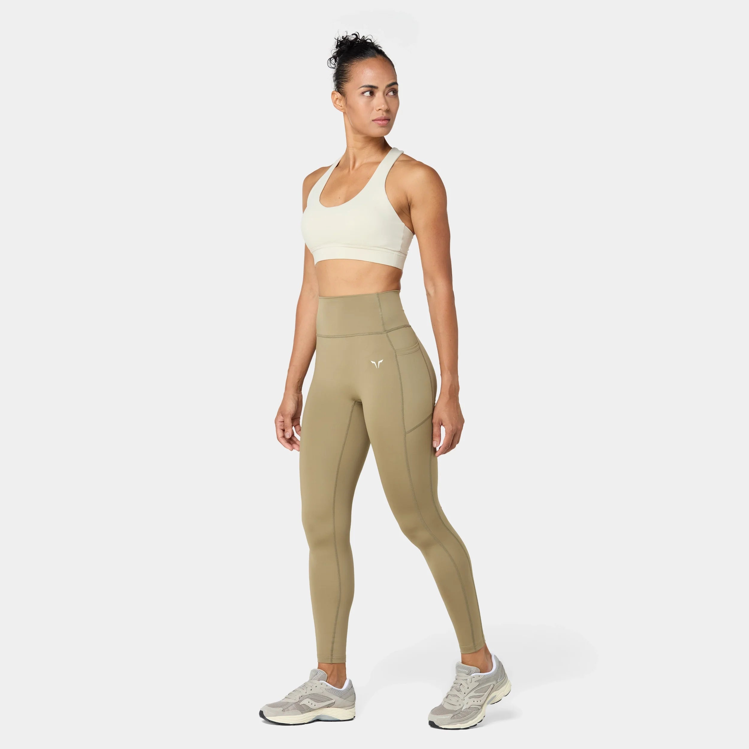 Womens Essential High Waist Full Length Tight