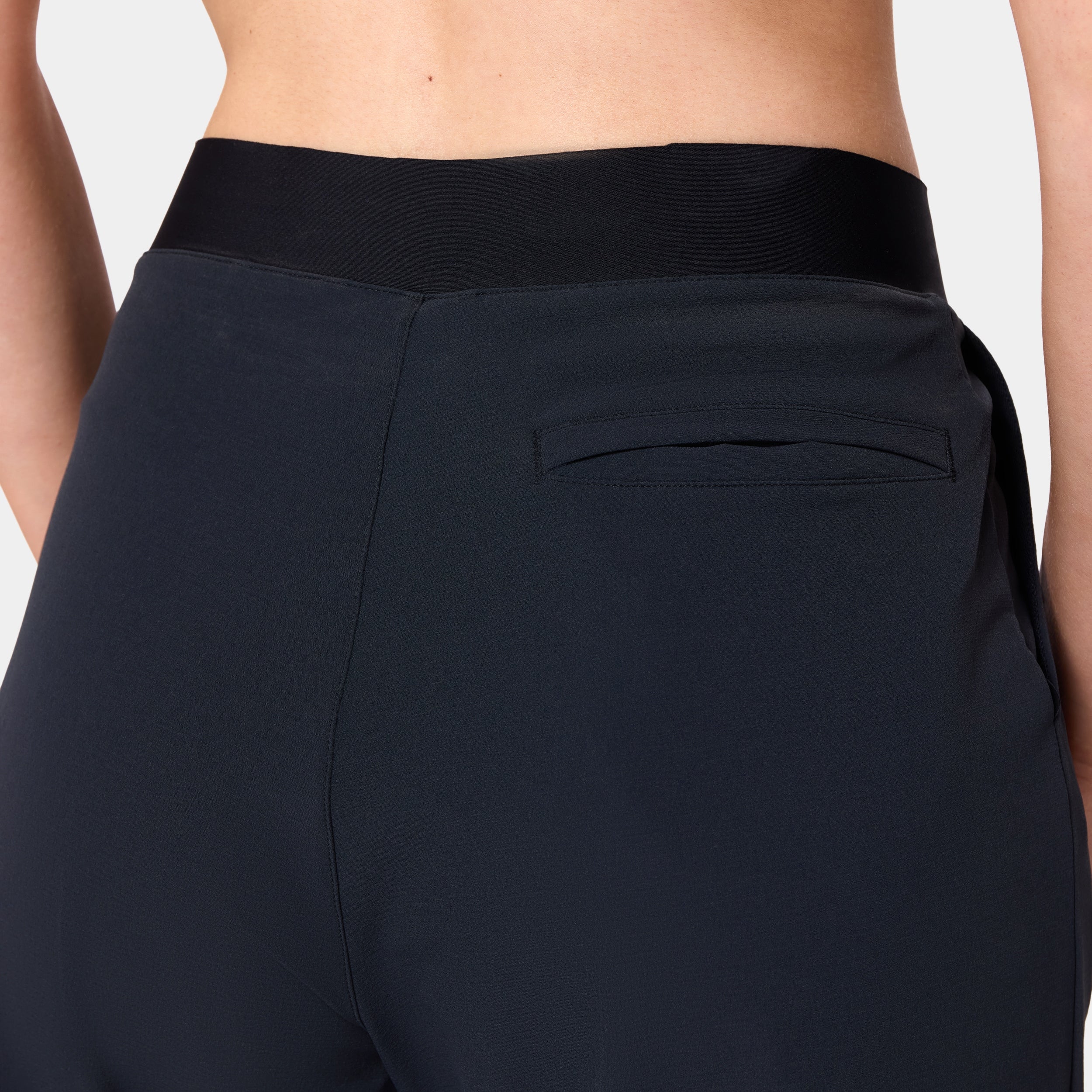 Womens Wrap Waist Wide Leg Pant