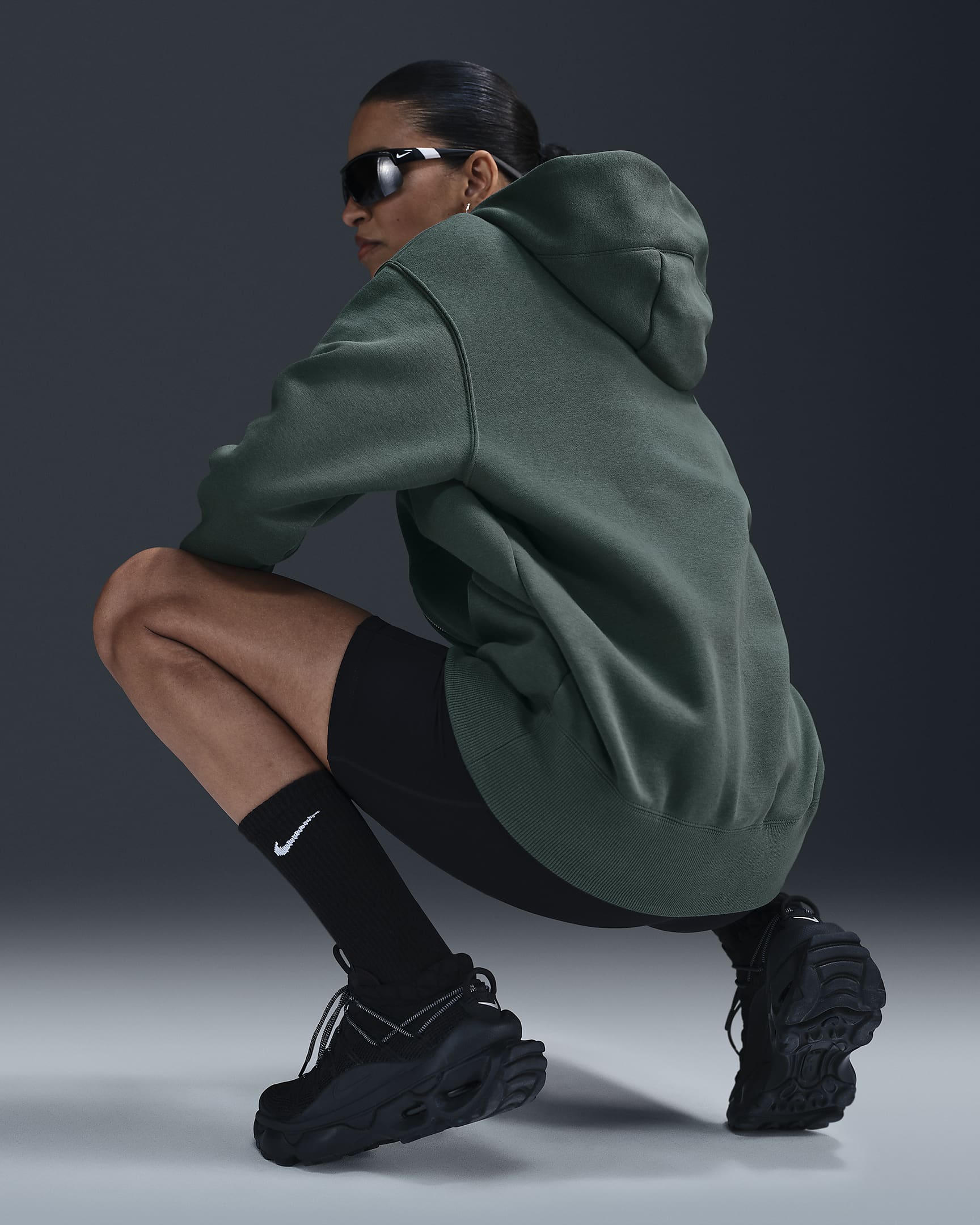 Womens Phoenix Fleece Oversize Full Zip Hoody