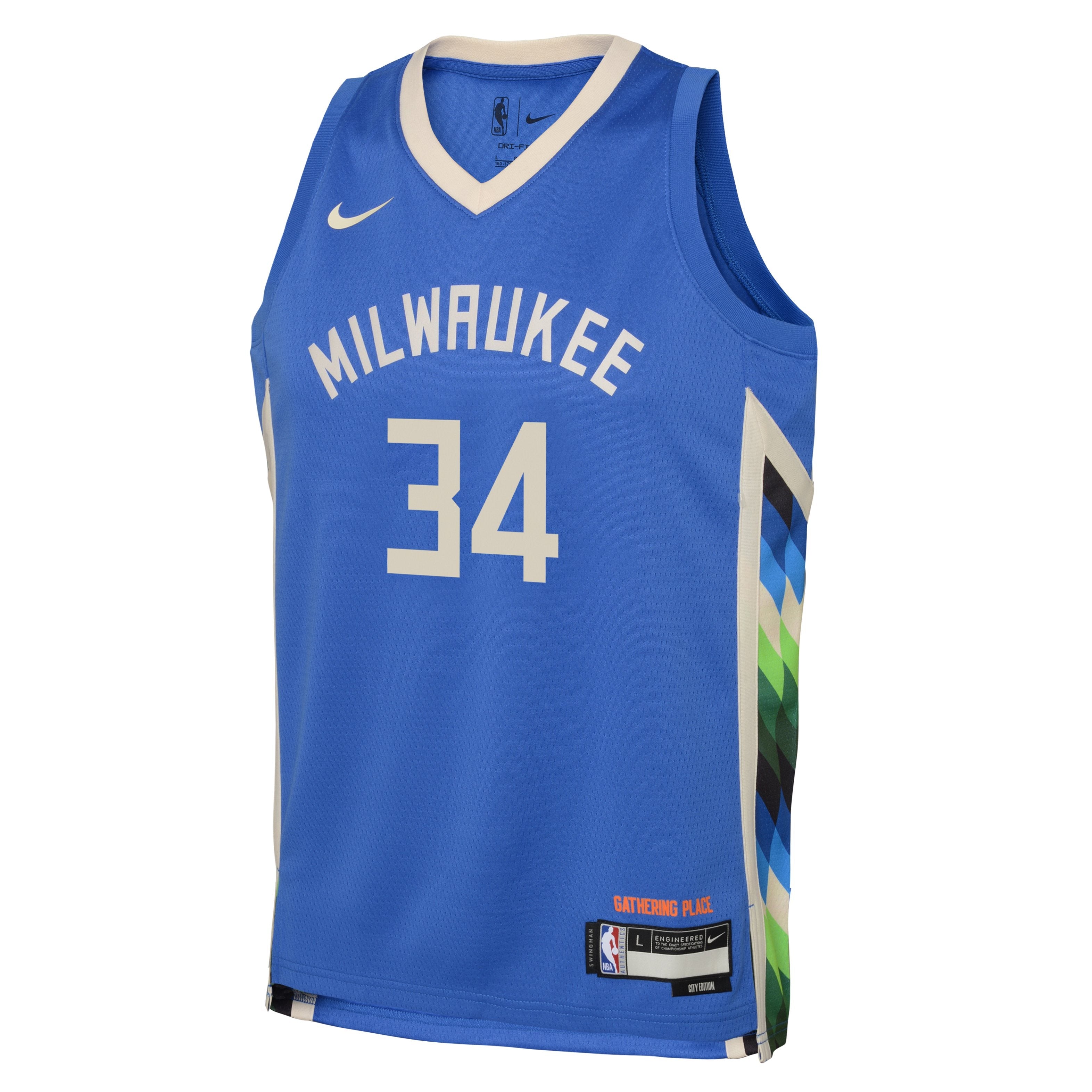 Junior Giannis Antetokounmpo Milwaukee Bucks Swingman City Edition Jersey