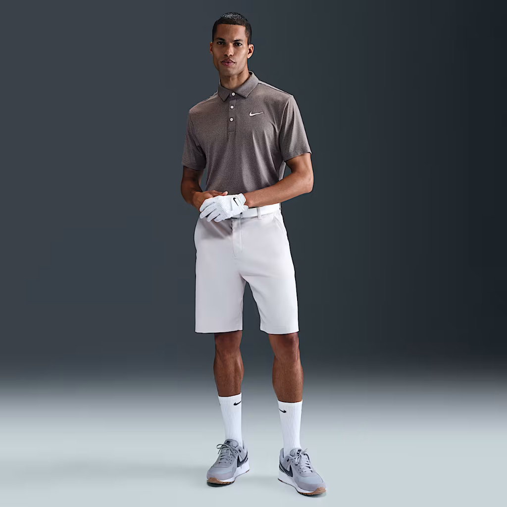 Mens Dri-Fit Tour Heather Golf Polo