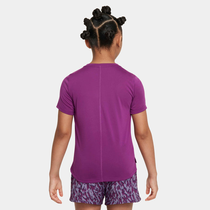 Girls Performance Dri-Fit One Graphic Short Sleeve T-Shirt