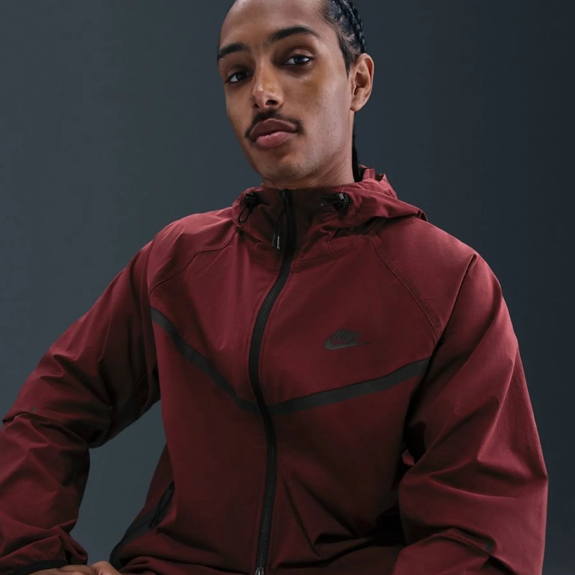 Mens Tech Woven Windrunner Full Zip Jacket