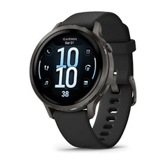 Venu 4 Slate Bezel With Black Silicone Band 41 MM Watch