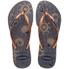 Womens Slim Nautical Flip Flop